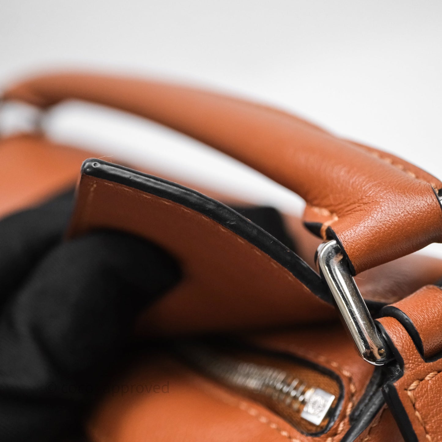 Loewe Mini Puzzle Bag Tan Calfskin Palladium Hardware