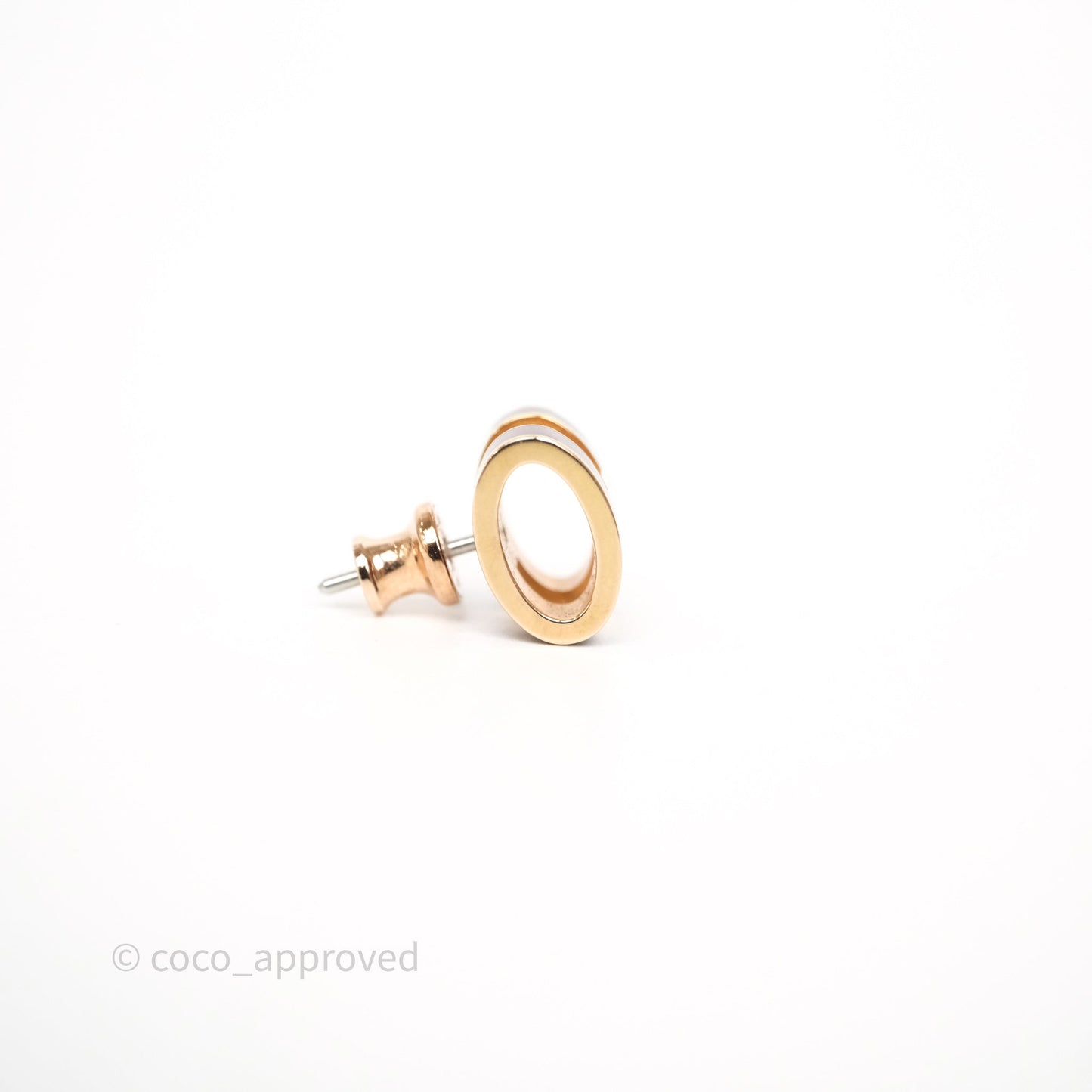 Hermès Pop H Earrings Burgundy Rose Gold