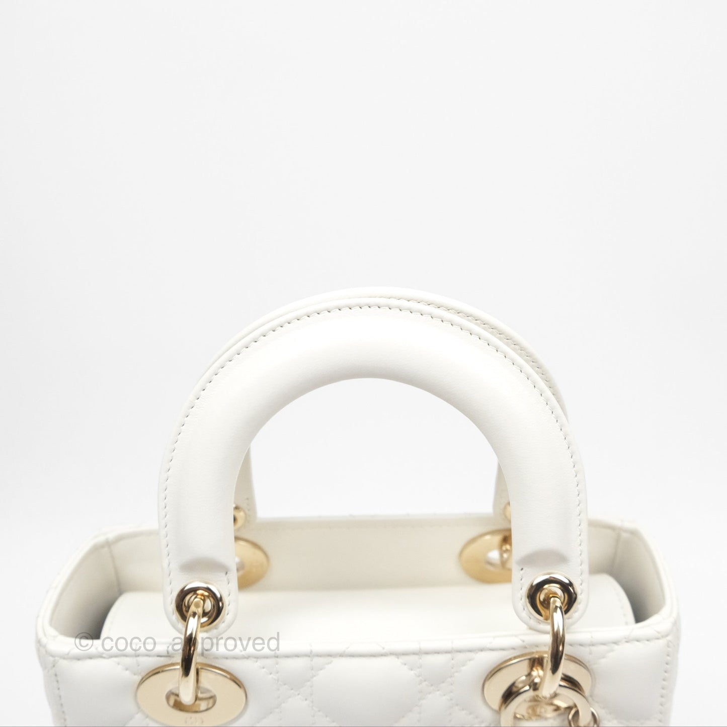 Christian Dior Small Lady Dior My ABCDior Bag Latte Cannage Lambskin