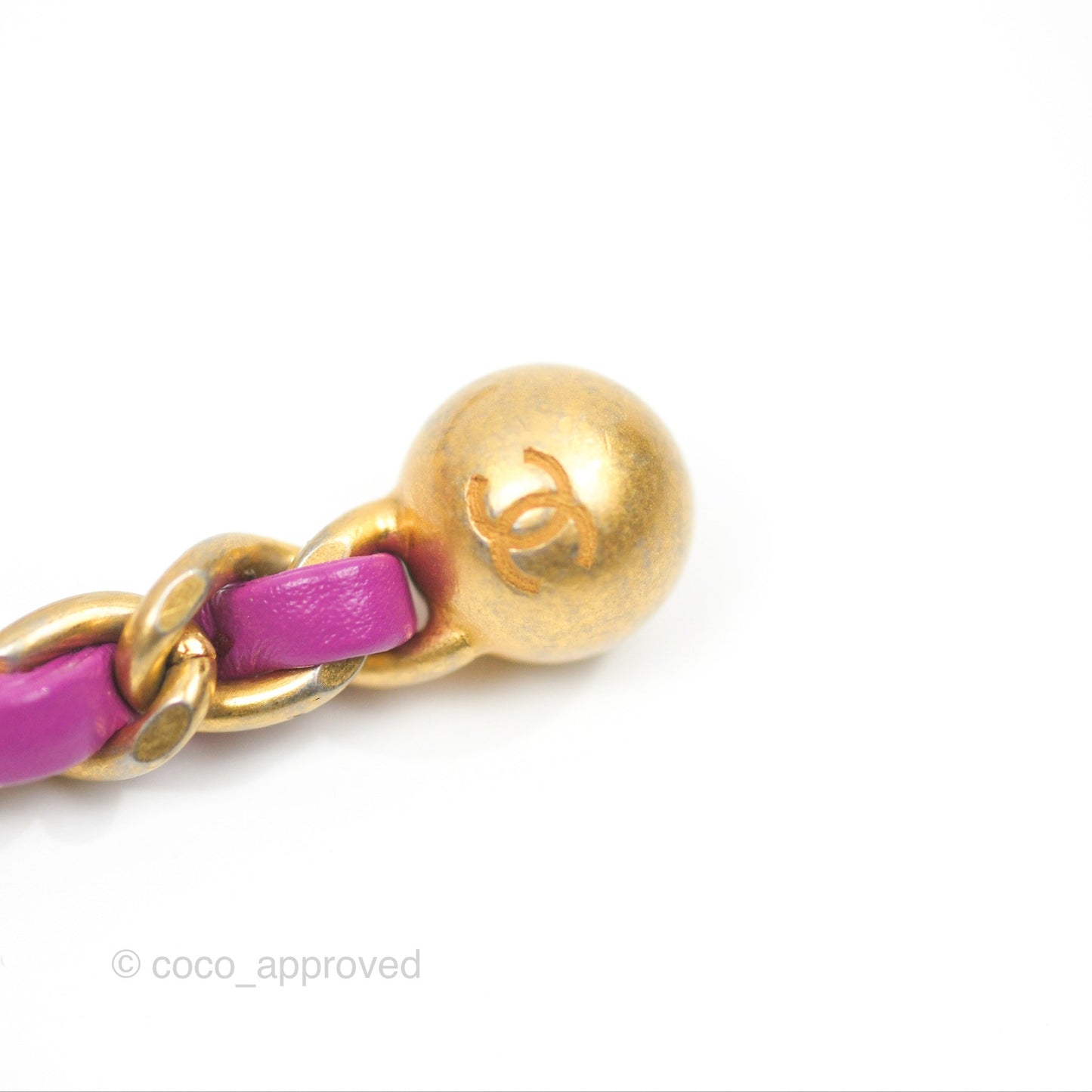 Chanel Mini Rectangular Pearl Crush Quilted Purple Lambskin Aged Gold Hardware