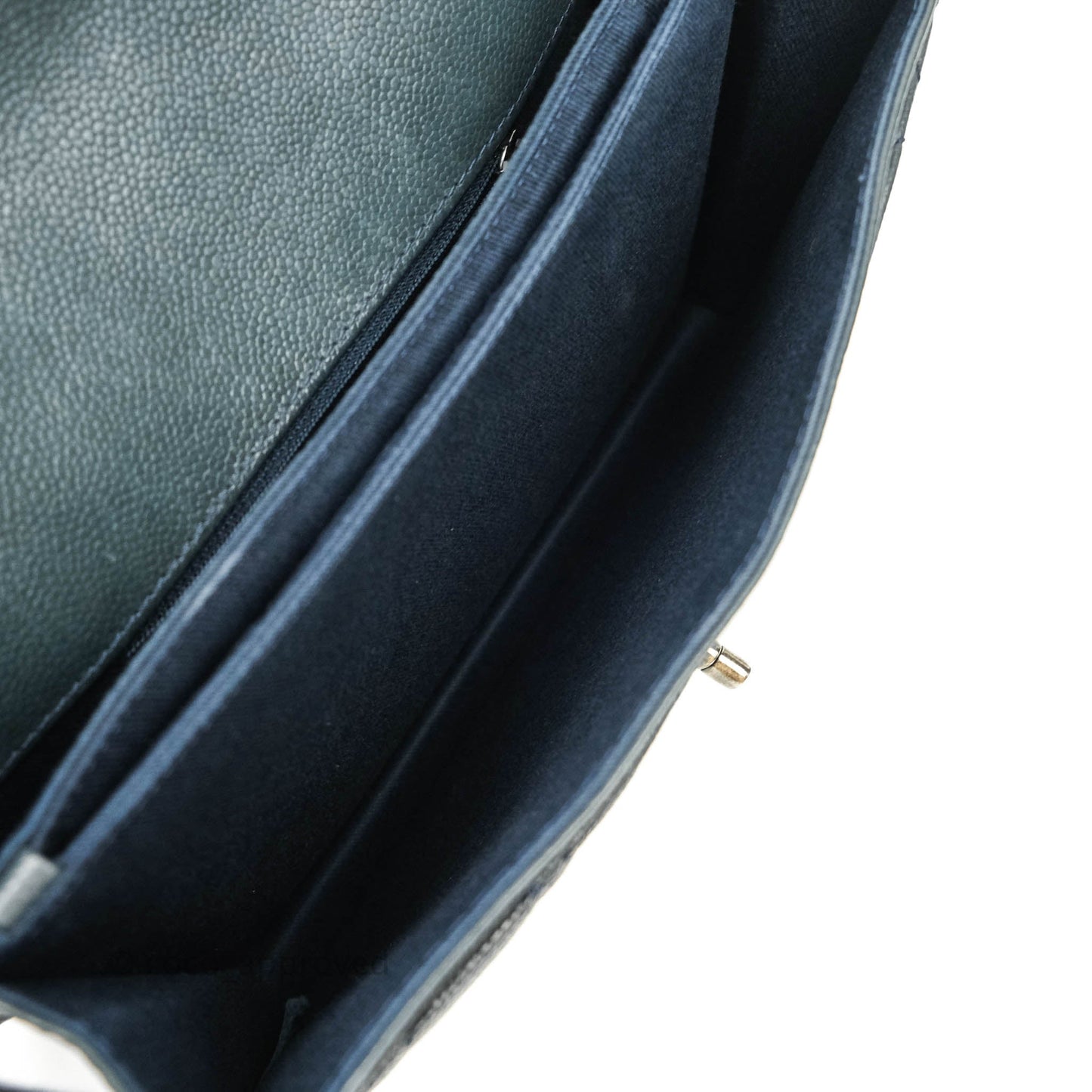 Chanel Medium Flap Caviar Ruthenium Hardware