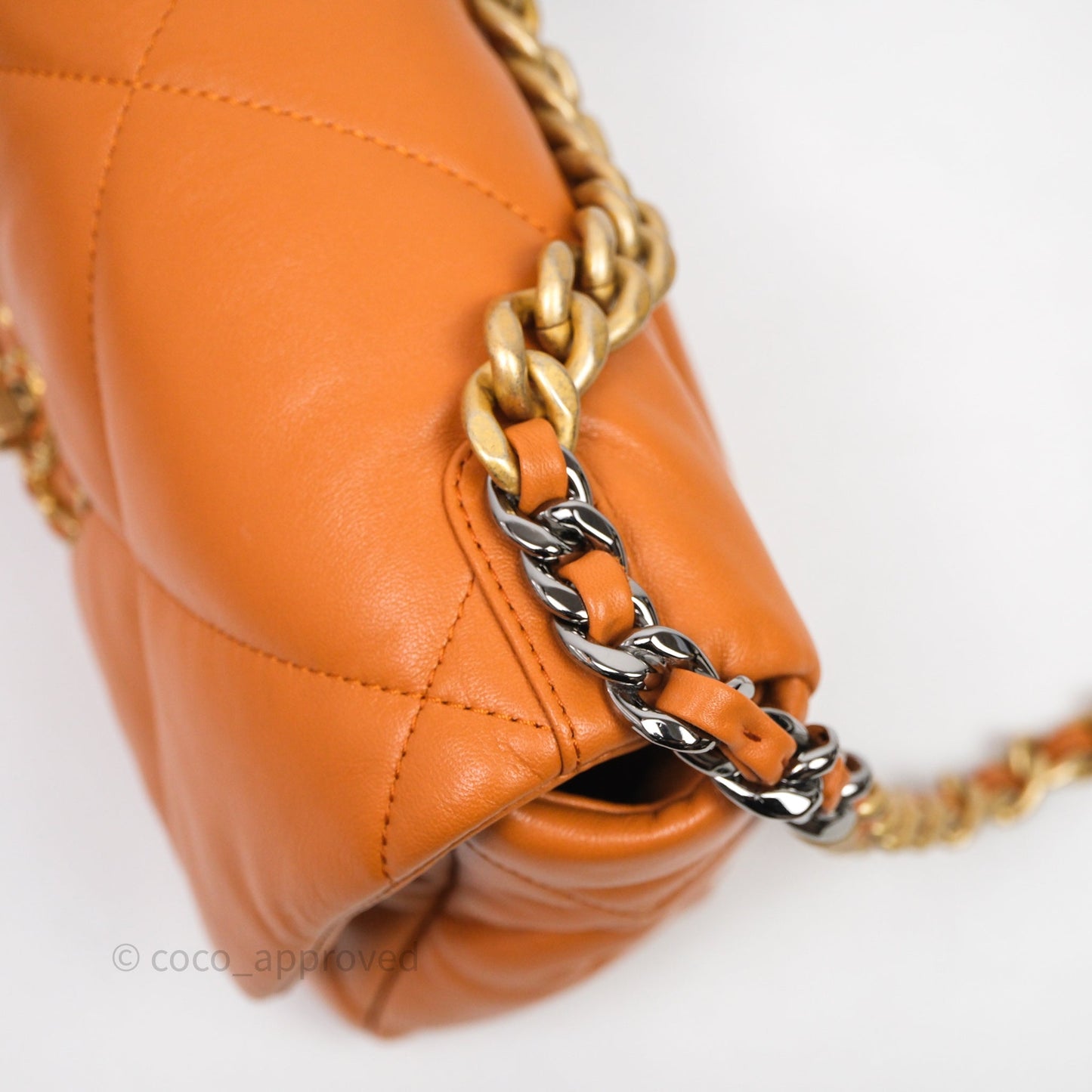 Chanel 19 Small Caramel Mixed Hardware