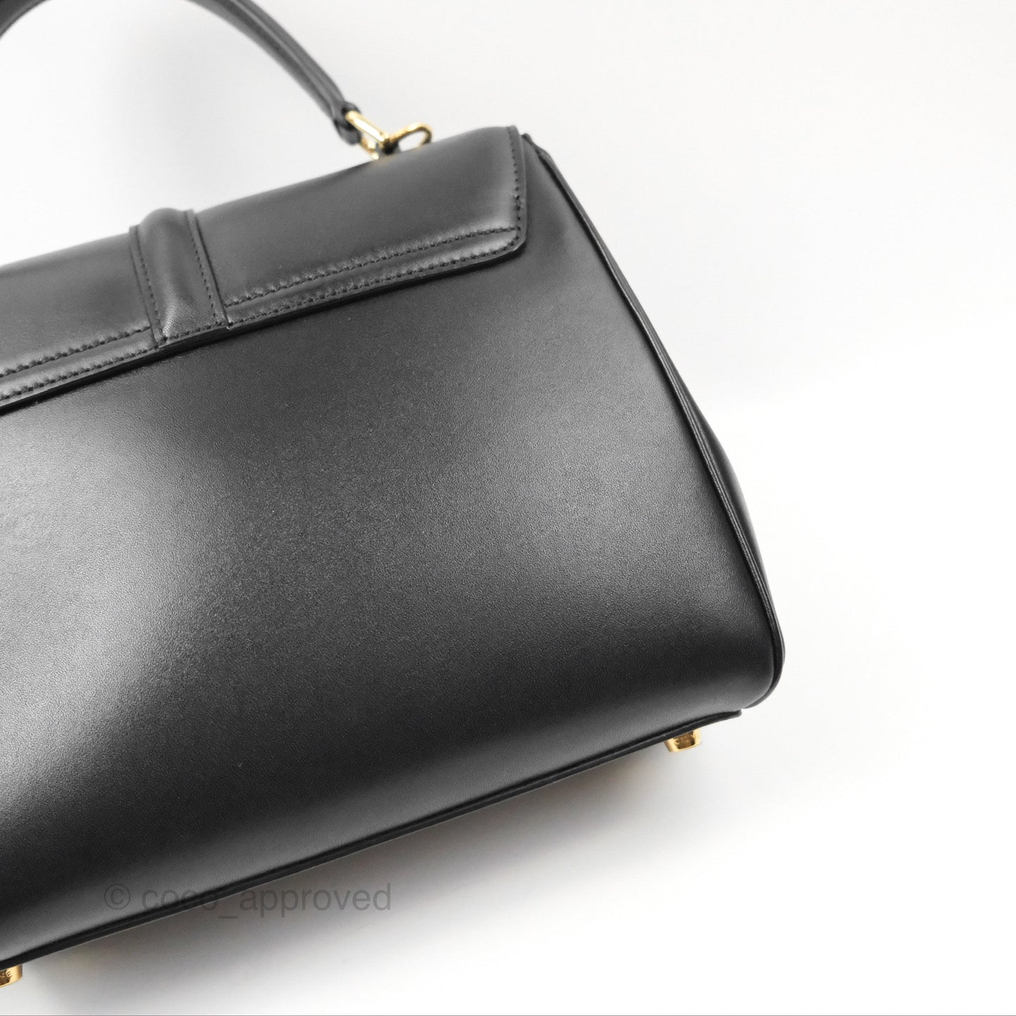 Celine Small 16 Bag Black Satinated Calfskin
