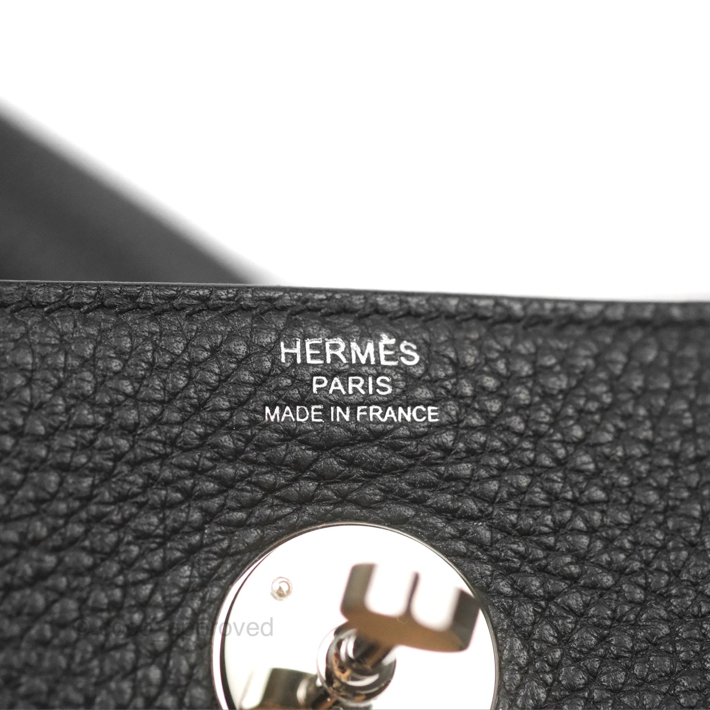 Hermès Lindy 26 Black Clemence Silver Hardware