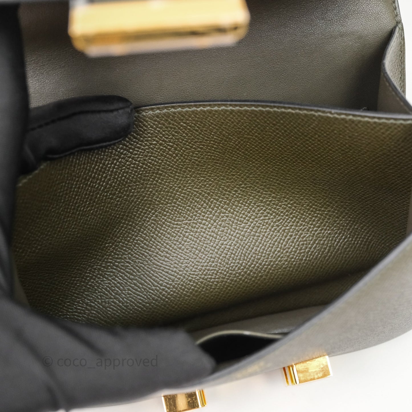 Hermès Constance Mini 18cm Vert de Gris C6 Epsom Gold Hardware