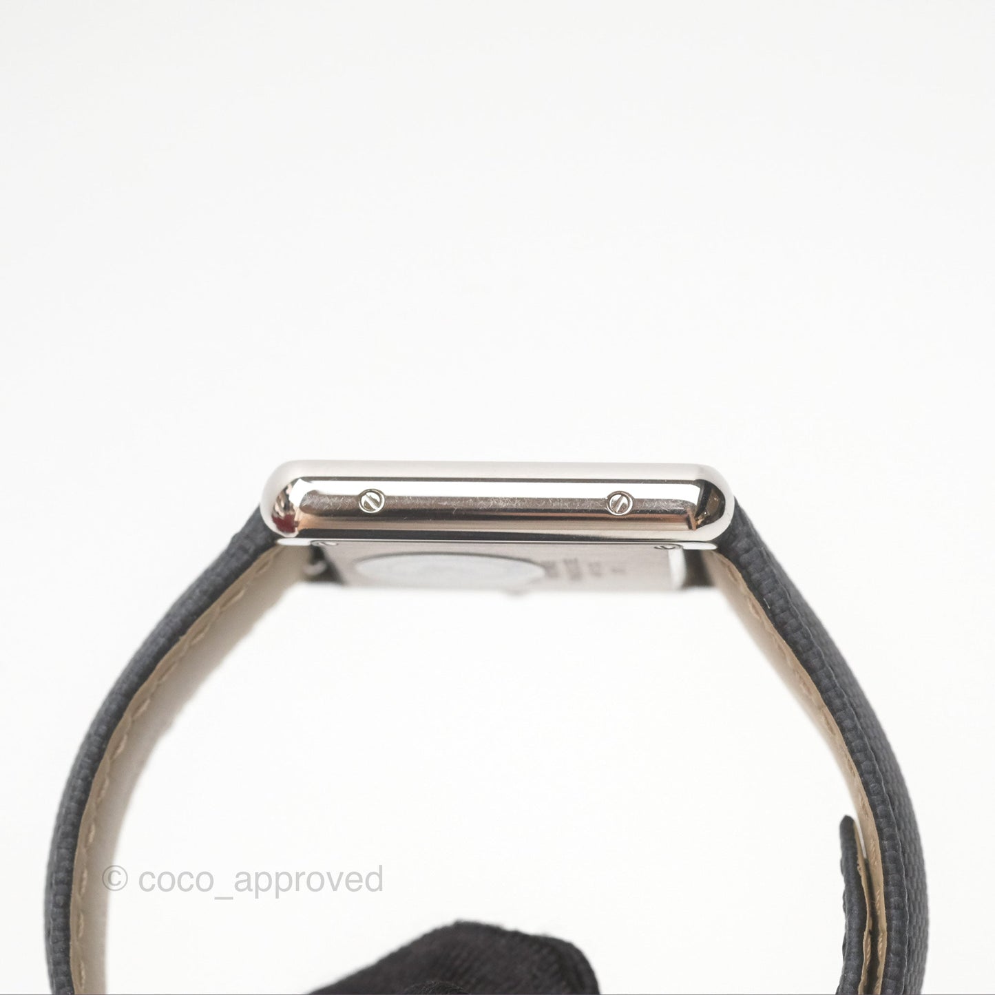 Cartier Tank Solo Watch Small Model Steel Black