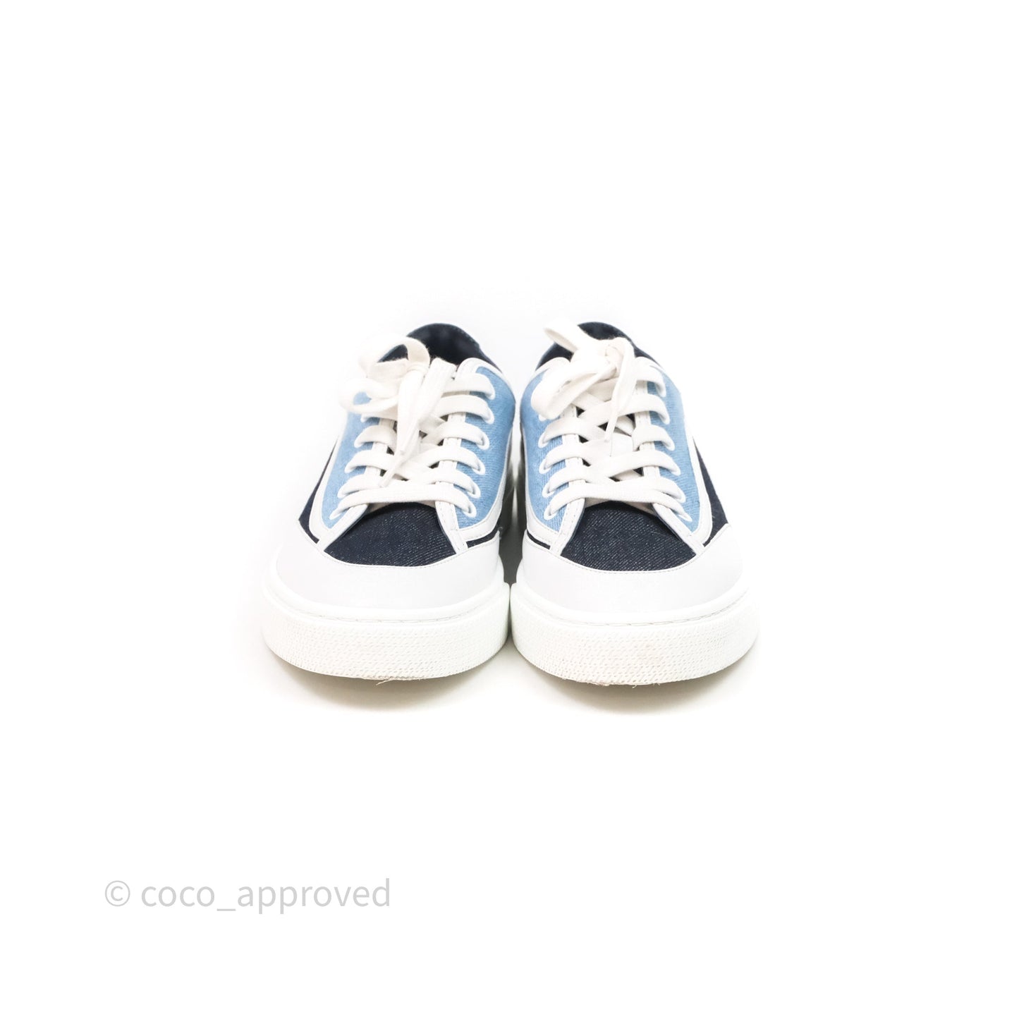 Hermès Denim Sneakers Size 37.5