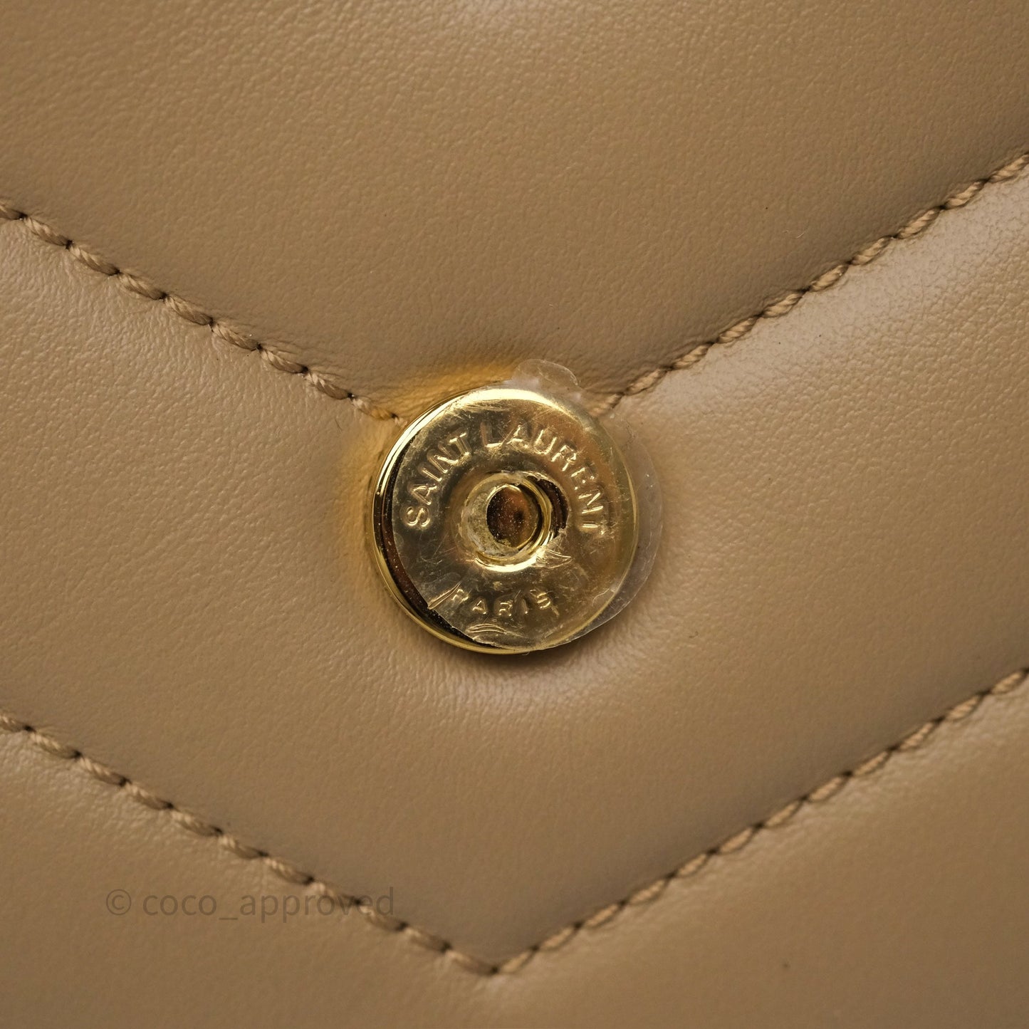 Saint Laurent Loulou Toy Shoulder Bag Beige