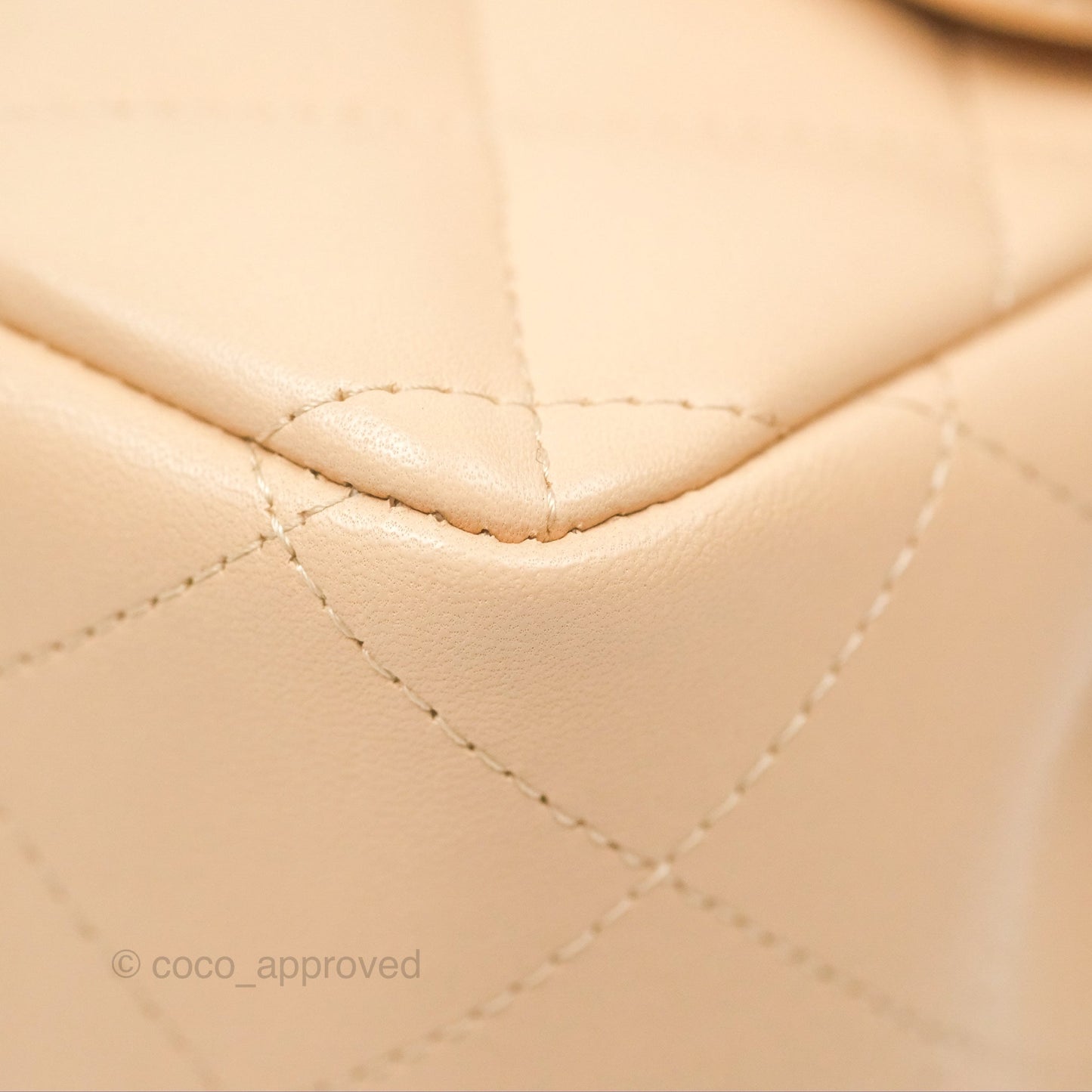 Chanel Jumbo Double Flap Beige Lambskin Gold Hardware⁣⁣
