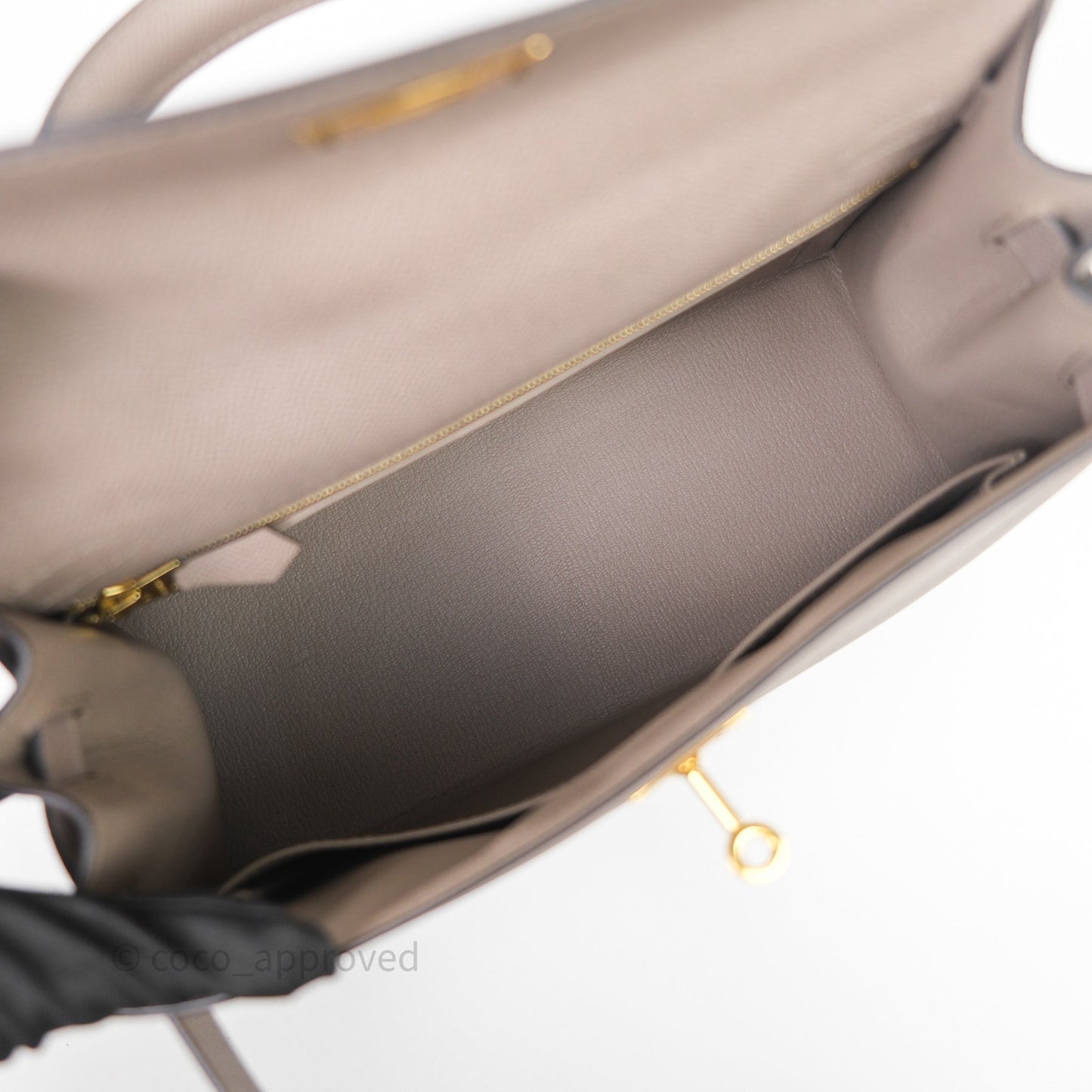 Hermès Kelly 28 Gris Asphalte Epsom Gold Hardware