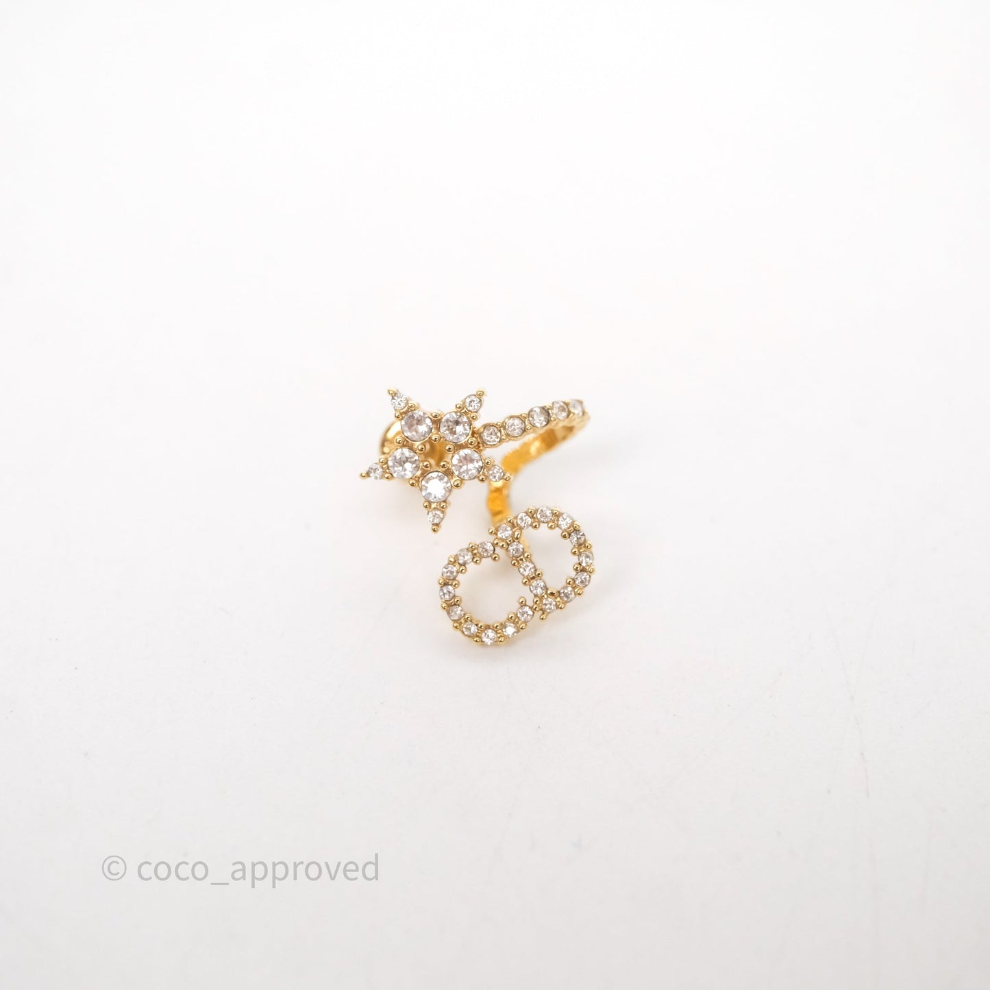 Christian Dior Clair D Lune Earrings Gold