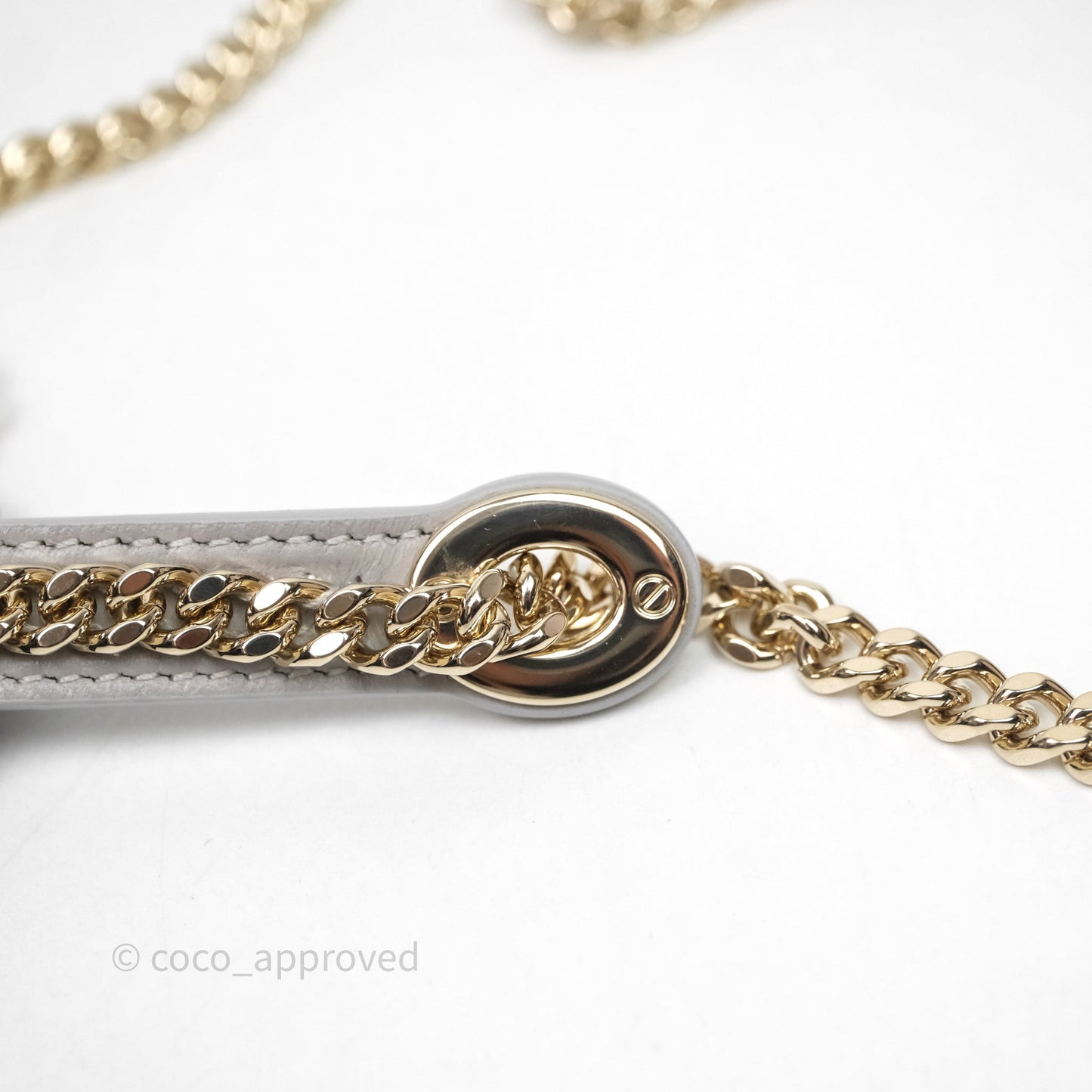 Christian Dior Mini Lady Dior Gray Lambskin Cannage Diamonds Gold Hardware