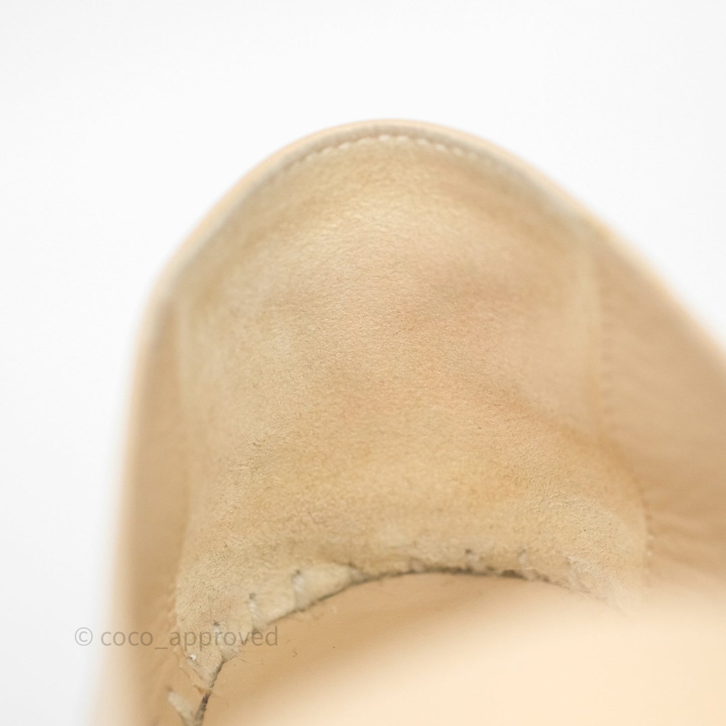 Chanel CC Espadrilles Beige Black Lambskin Size 36