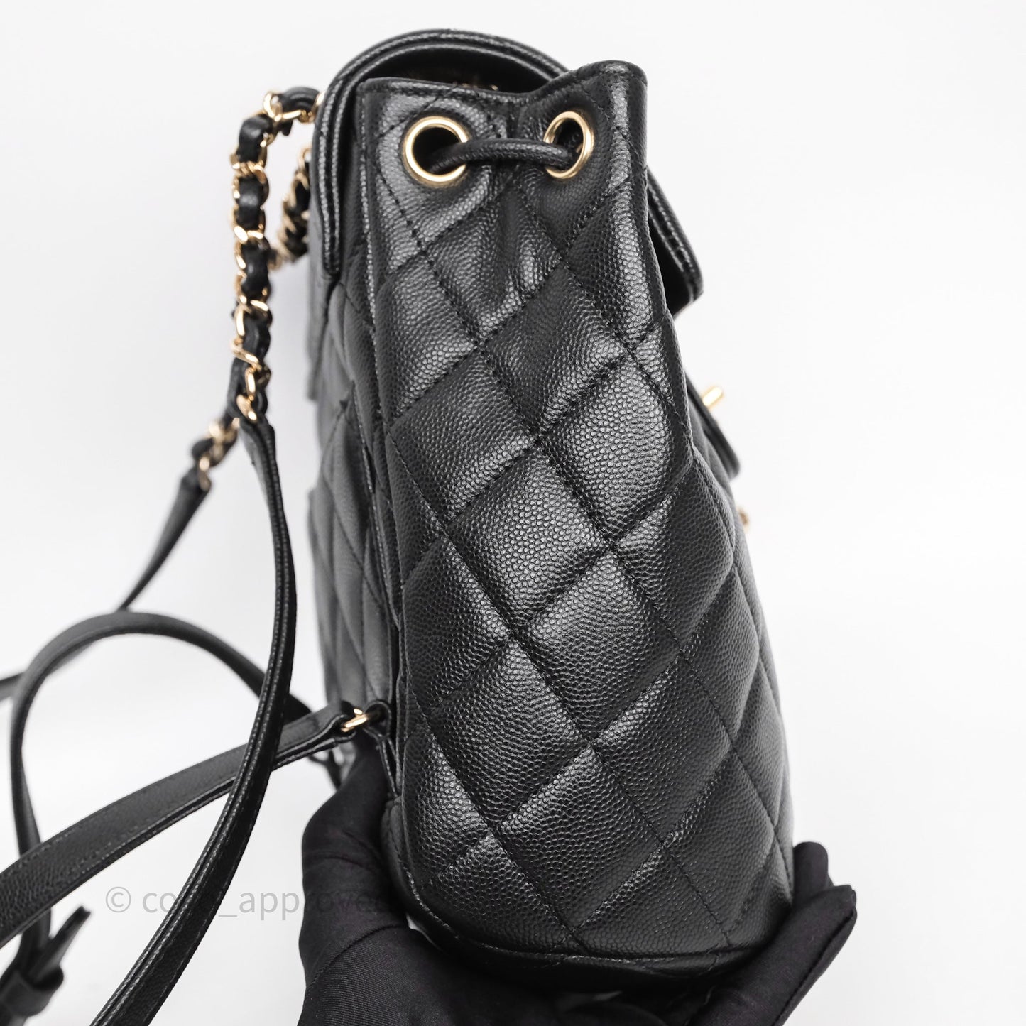 Chanel Urban Spirit Mini Black Caviar Backpack Gold Hardware