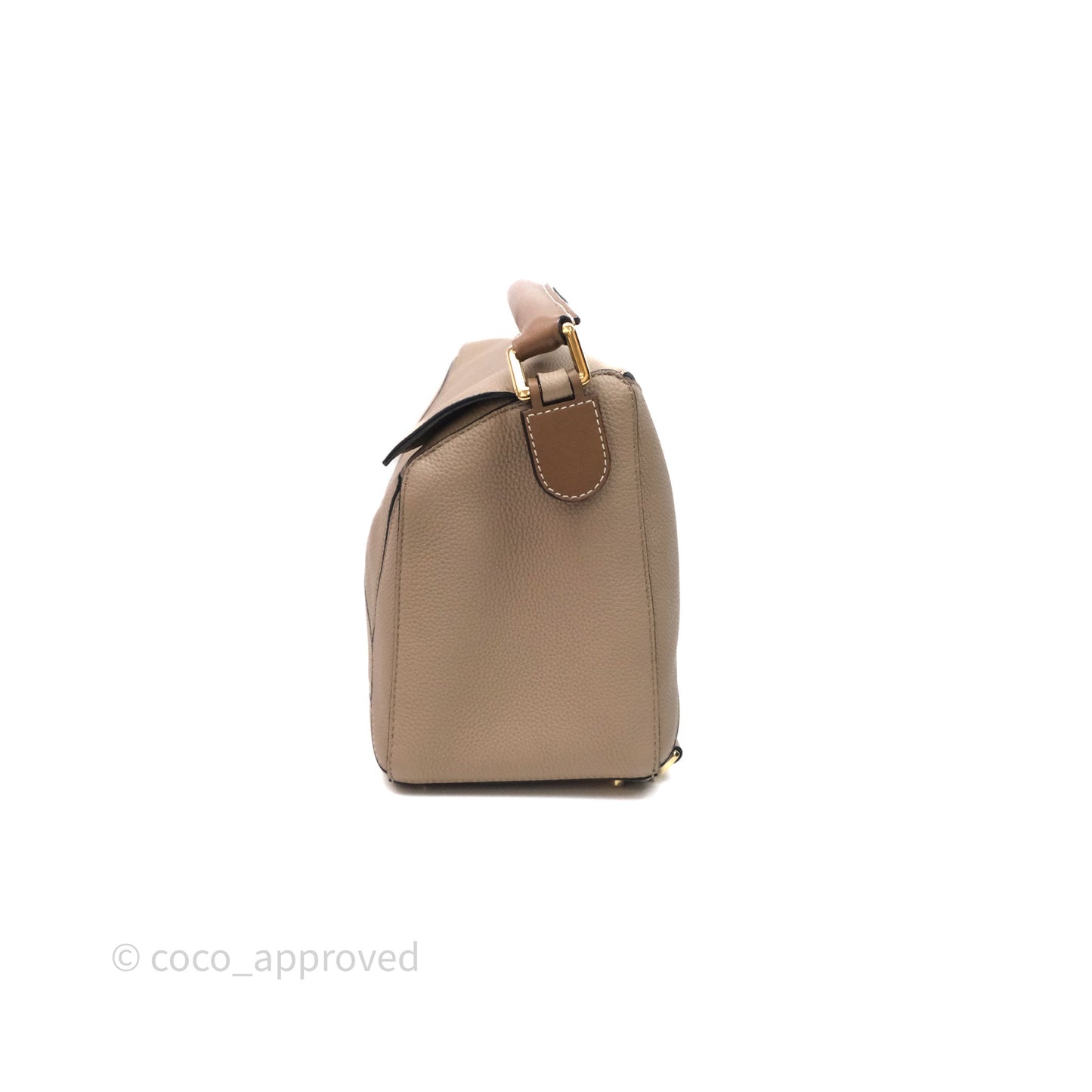 Loewe Medium Puzzle Bag Sand Mink Grained Calfskin