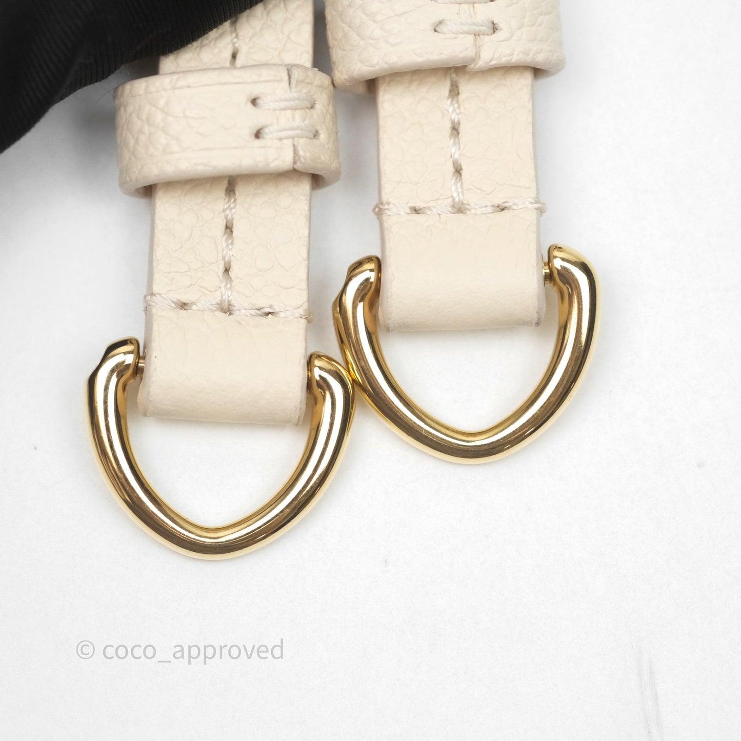Louis Vuitton Backup Cream Monogram Empreinte Leather
