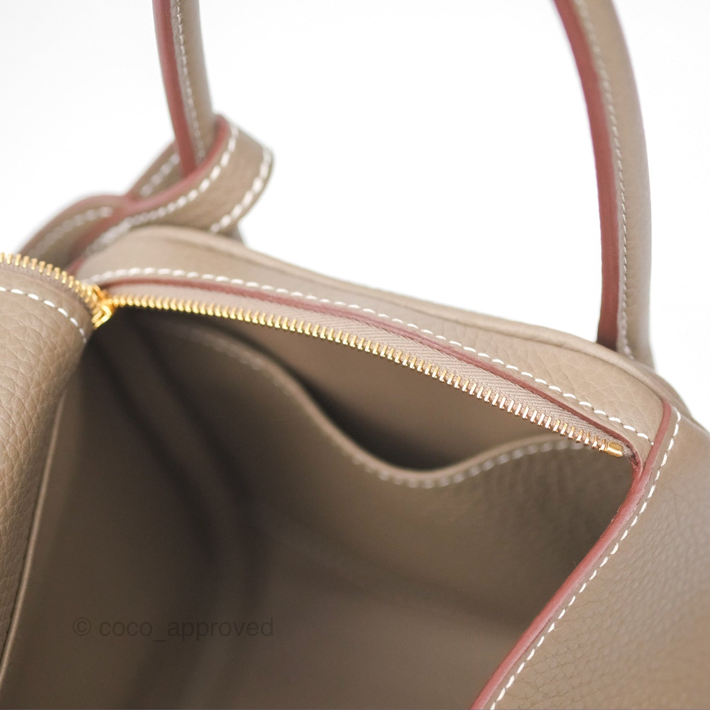 Hermès Lindy 26 Etoupe Clemence Gold Hardware