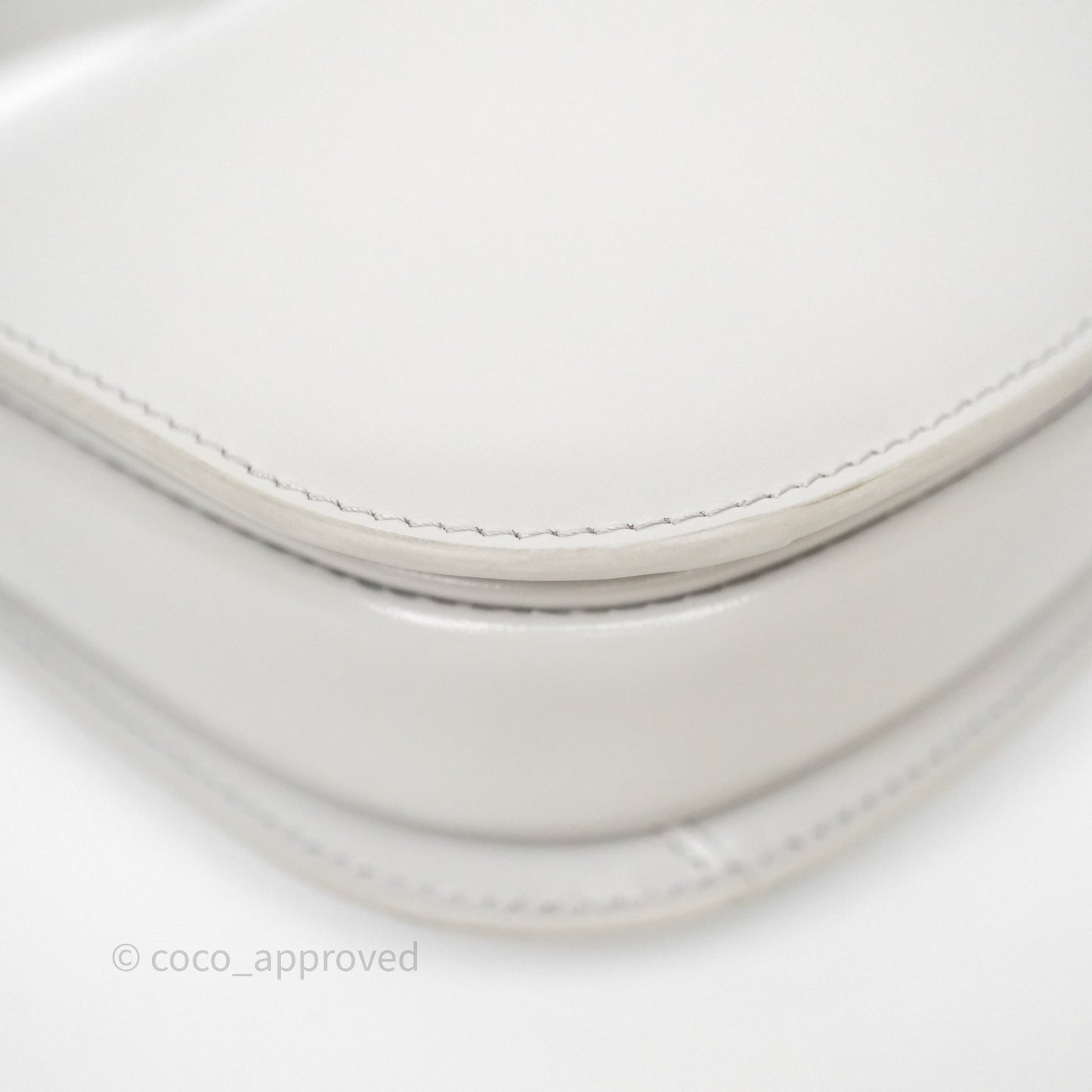 Celine Mini Besace Clea in Shiny Calfskin Grey