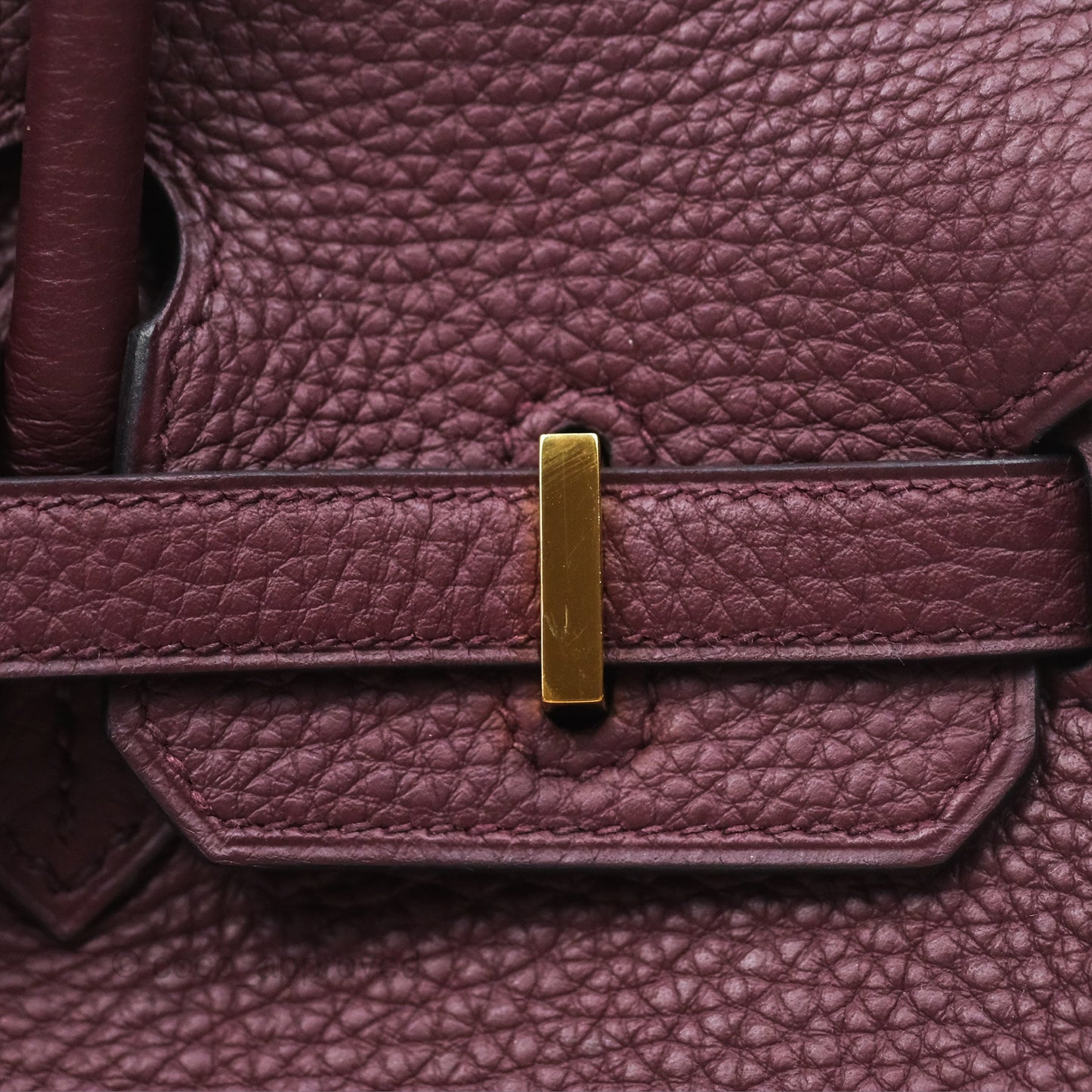 Hermès Birkin 25 Retourne Bordeaux Togo Gold Hardware