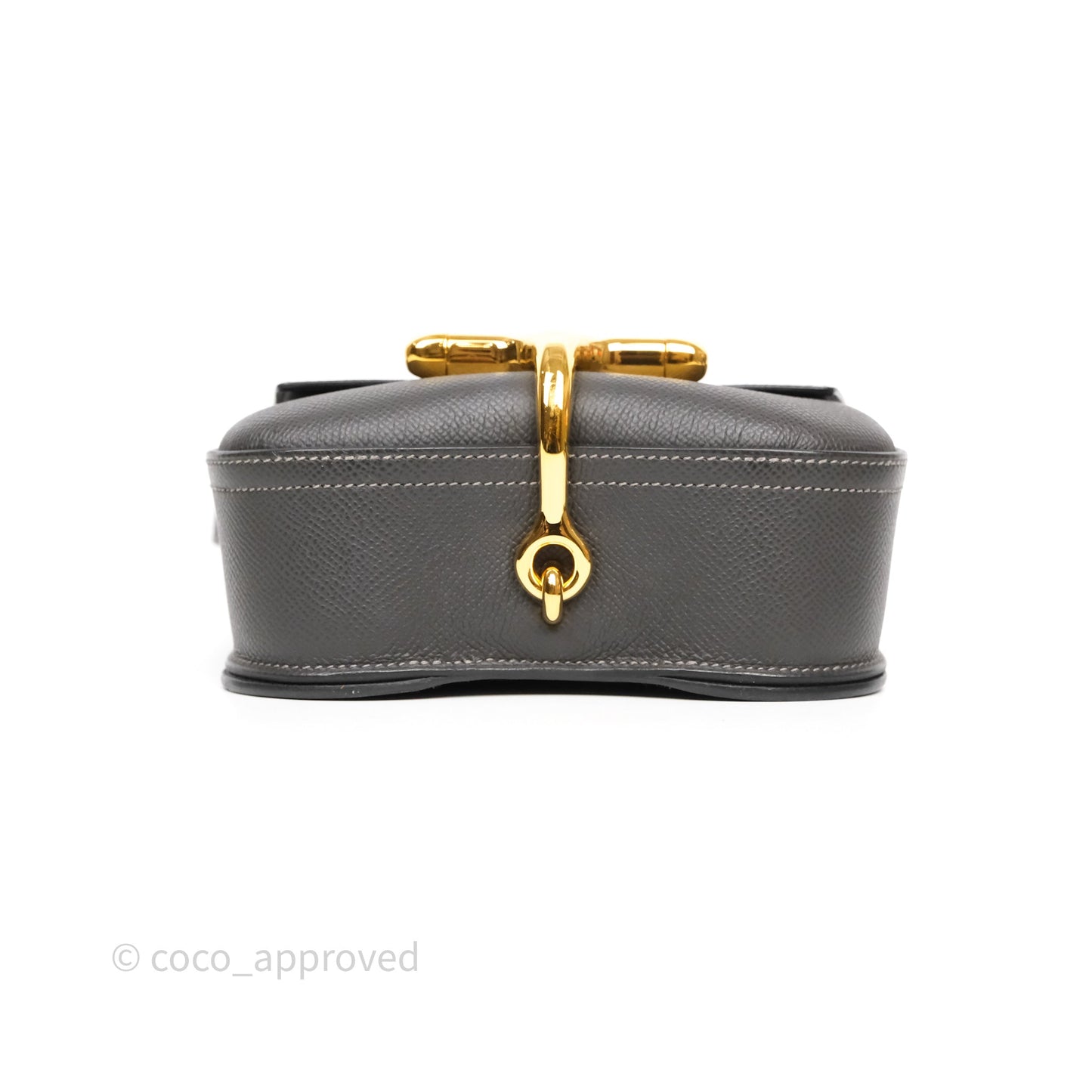 Hermès Della Cavalleria Mini Bag Gris Meyer 0L Epsom Gold Hardware