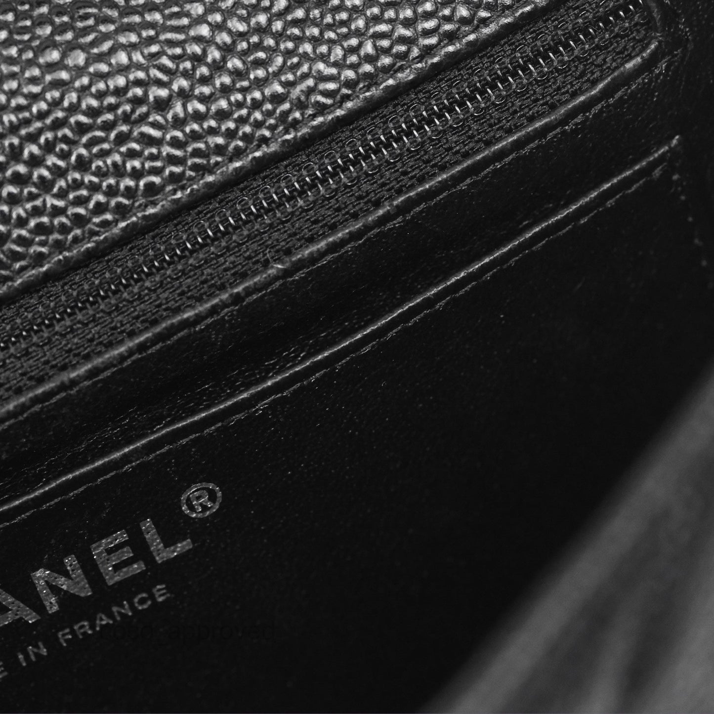 Chanel Mini Rectangular Flap Quilted Black Caviar Silver Hardware