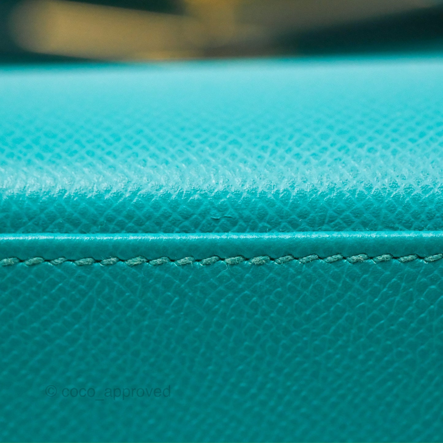 Hermès Sellier Kelly 28 Bleu Paon Epsom Gold Hardware
