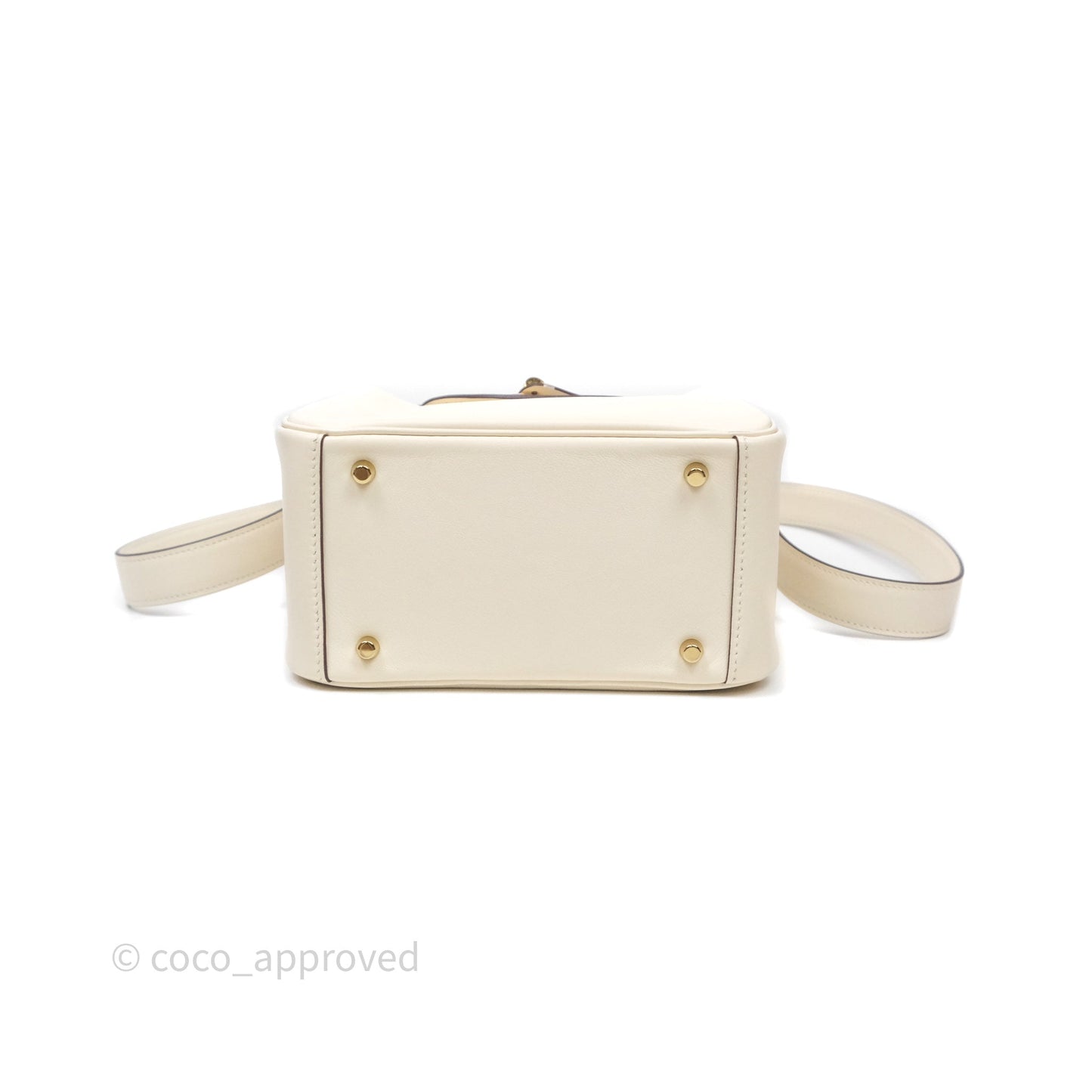 Hermès Mini Lindy 20 Nata I2 Swift Gold Hardware
