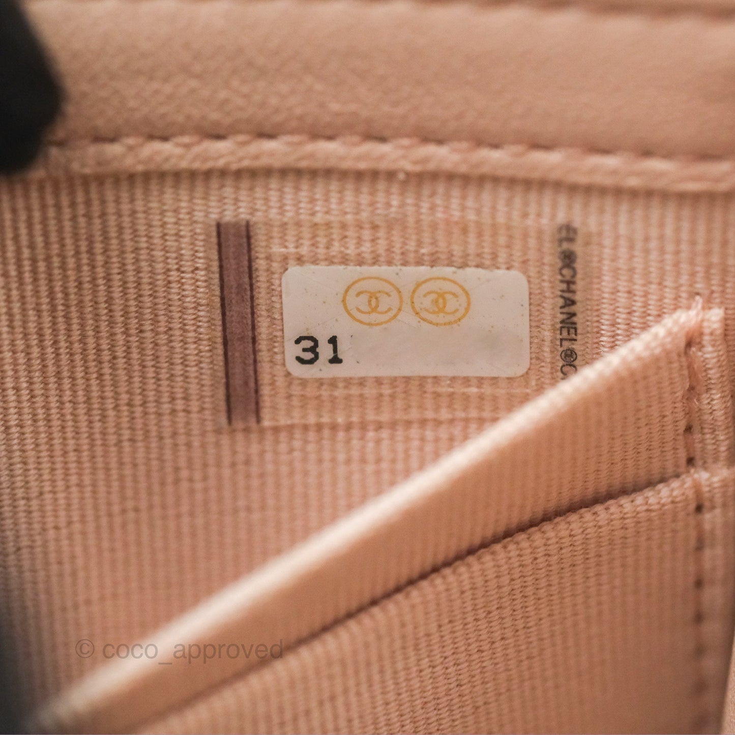 Chanel Mini Quilted Trendy CC Clutch With Chain Light Pink Lambskin Gold Hardware
