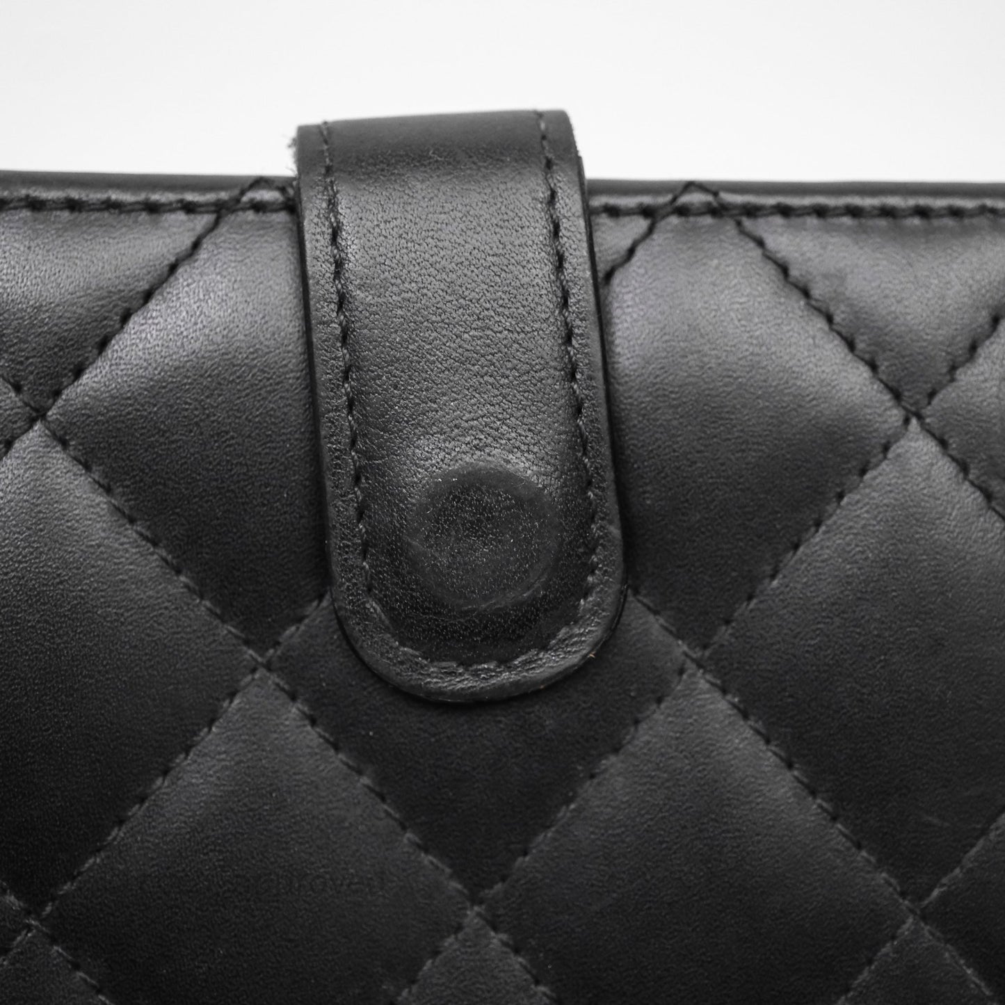 Chanel Quilted Cambon Short Wallet Black