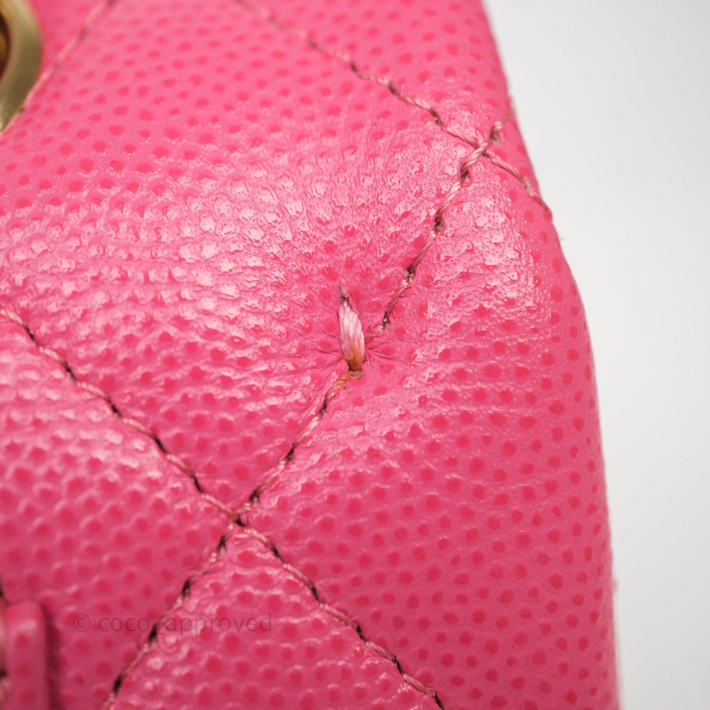 Chanel Small Classic Flap Quilted Hot Pink Caviar Gold Hardware