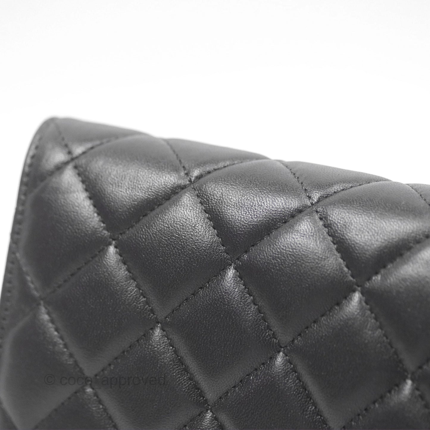 Chanel Quilted Classic Wallet on Chain WOC Black Lambskin Gold Hardware