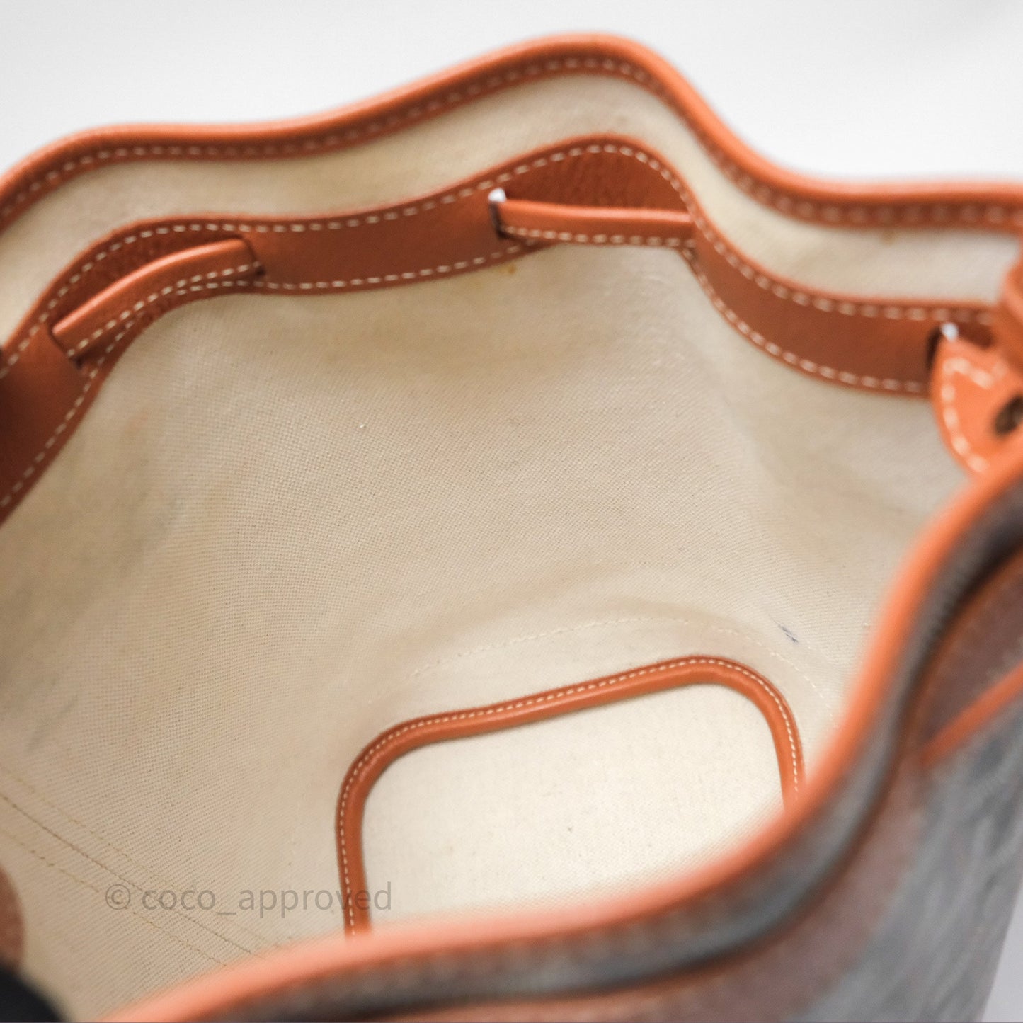 Goyard Petit Flot Bucket Bag Black & Tan Goyardine