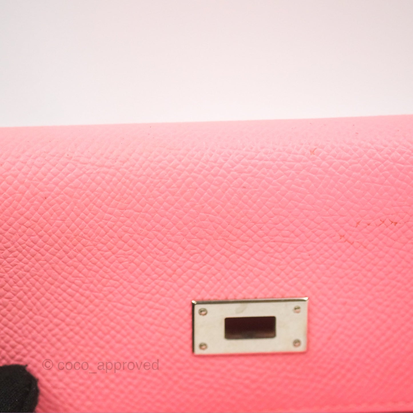 Hermès Small Kelly Wallet Rose Confetti Epsom Palladium Hardware