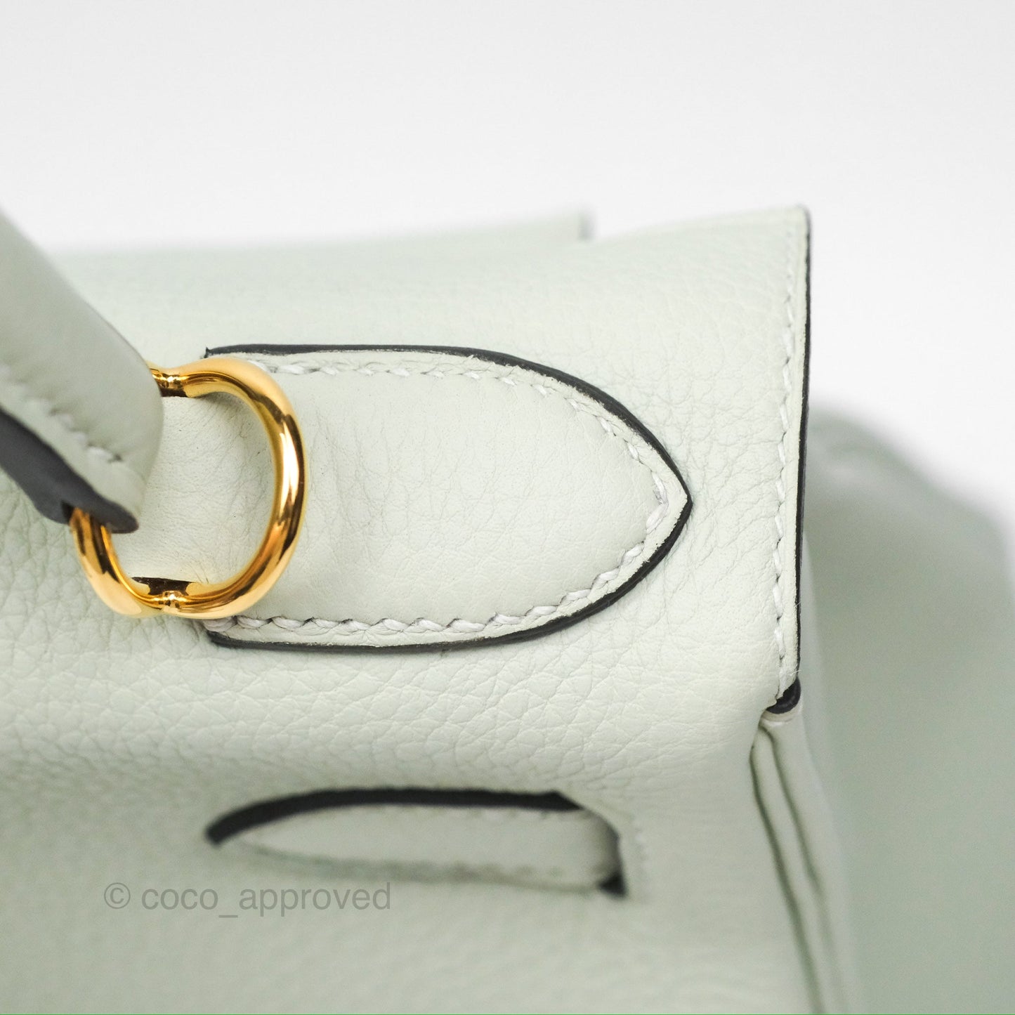Hermès Kelly II 28 Retourne Togo Gris Neve Gold Hardware