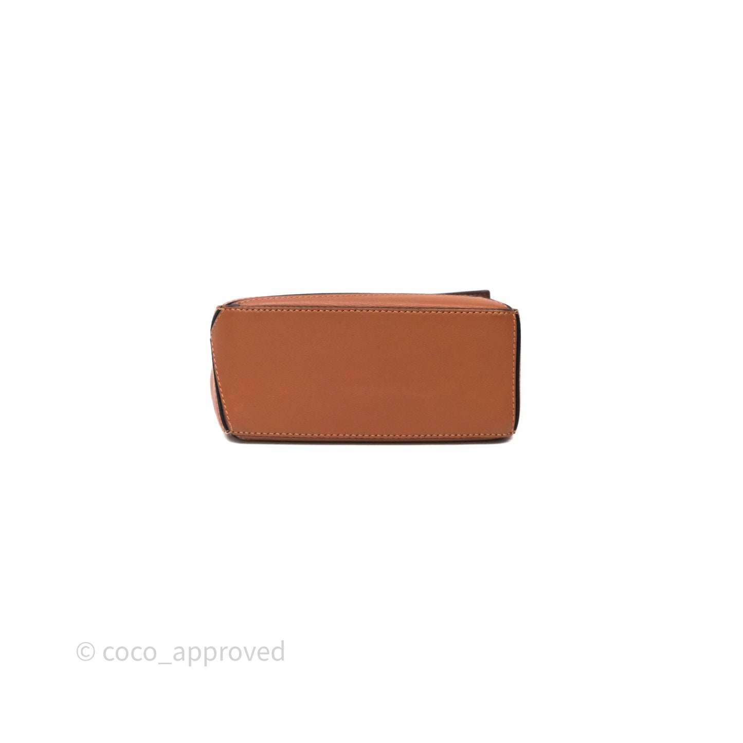 Loewe Mini Puzzle Bag Tan Calfskin Palladium Hardware