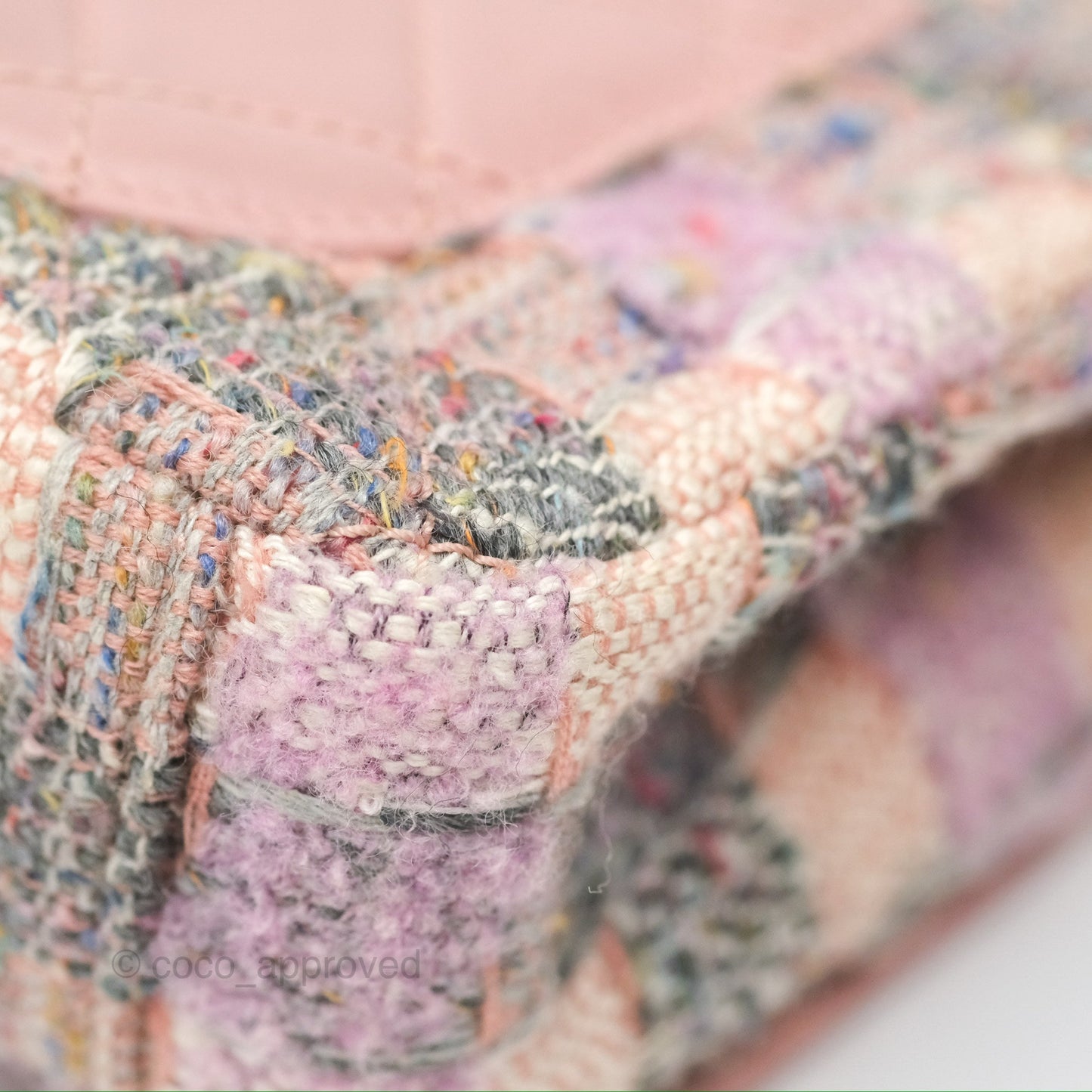 Chanel Small CC Filigree Flap Pink Tweed