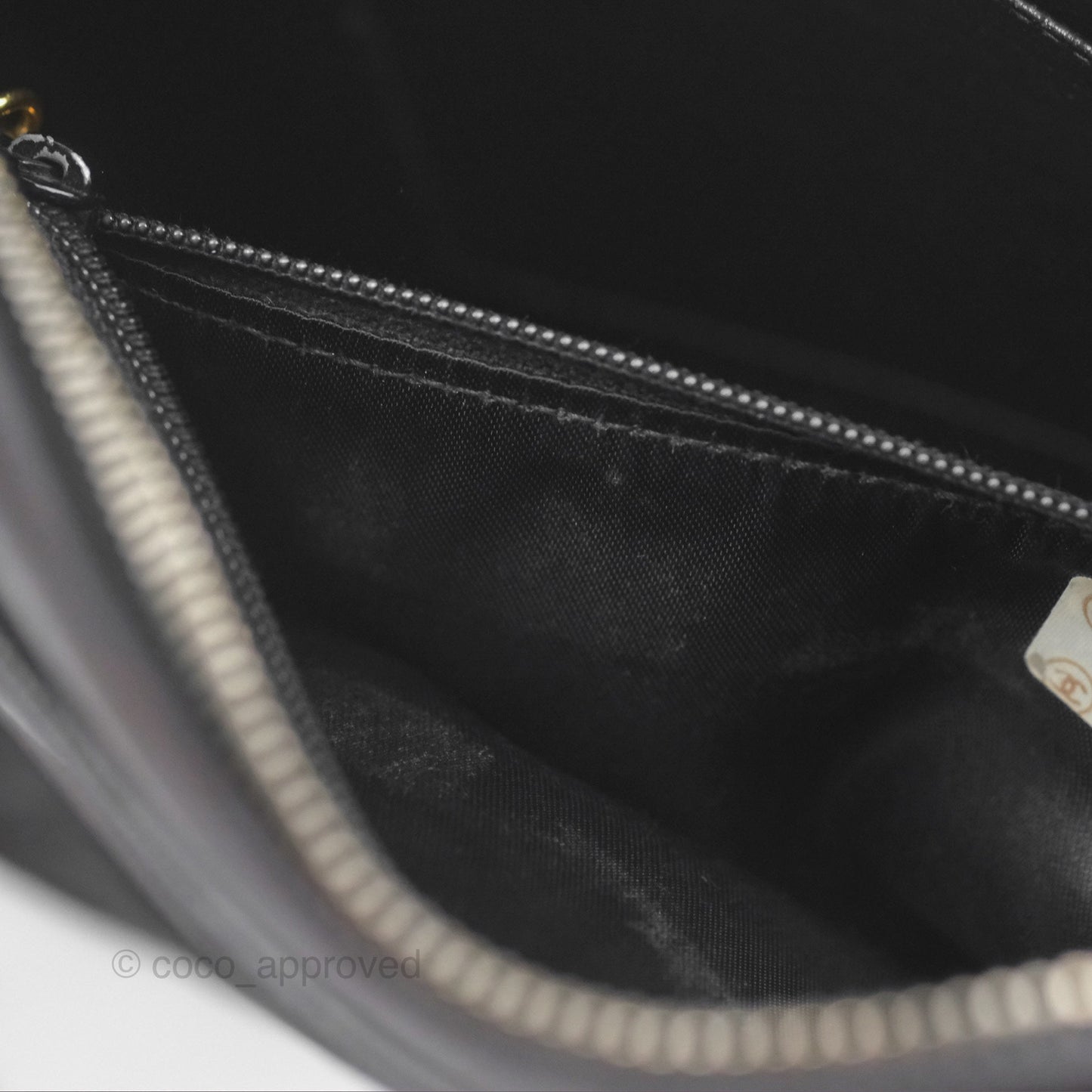 Chanel Vintage Small Camera Bag Black Lambskin Gold Hardware