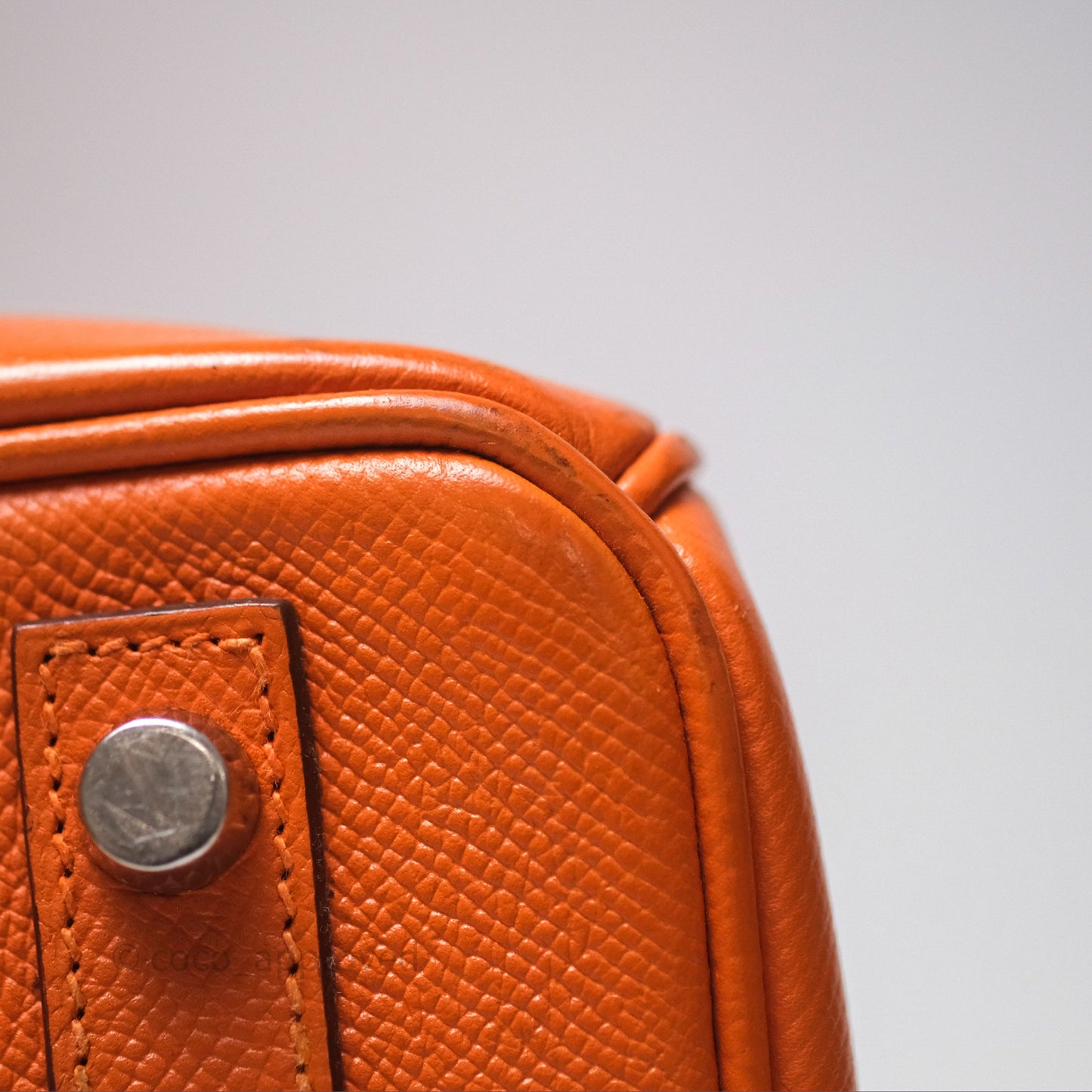 Hermès Birkin 30 Retourne Orange Epsom Palladium Hardware