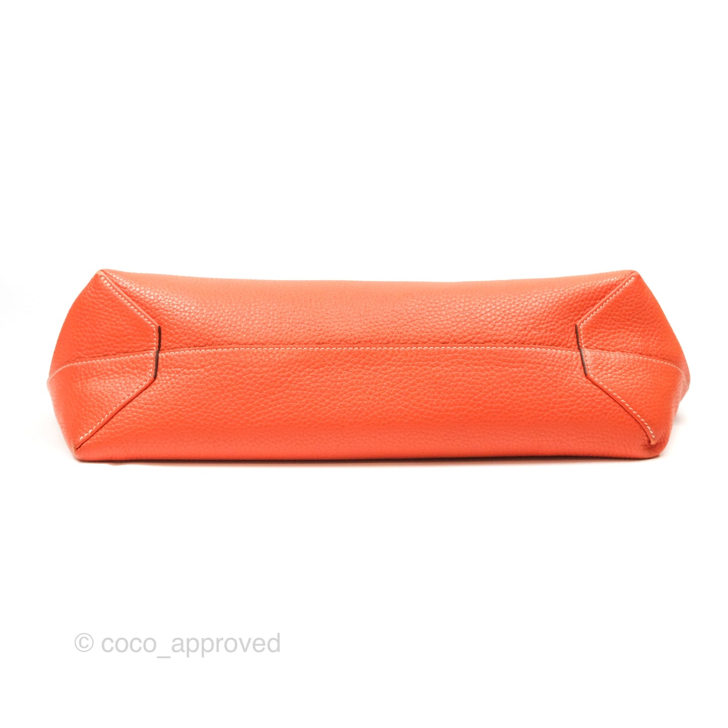 Hermès Double Sens Tote 36 Rouge Casaque Orange Crevette Clemence