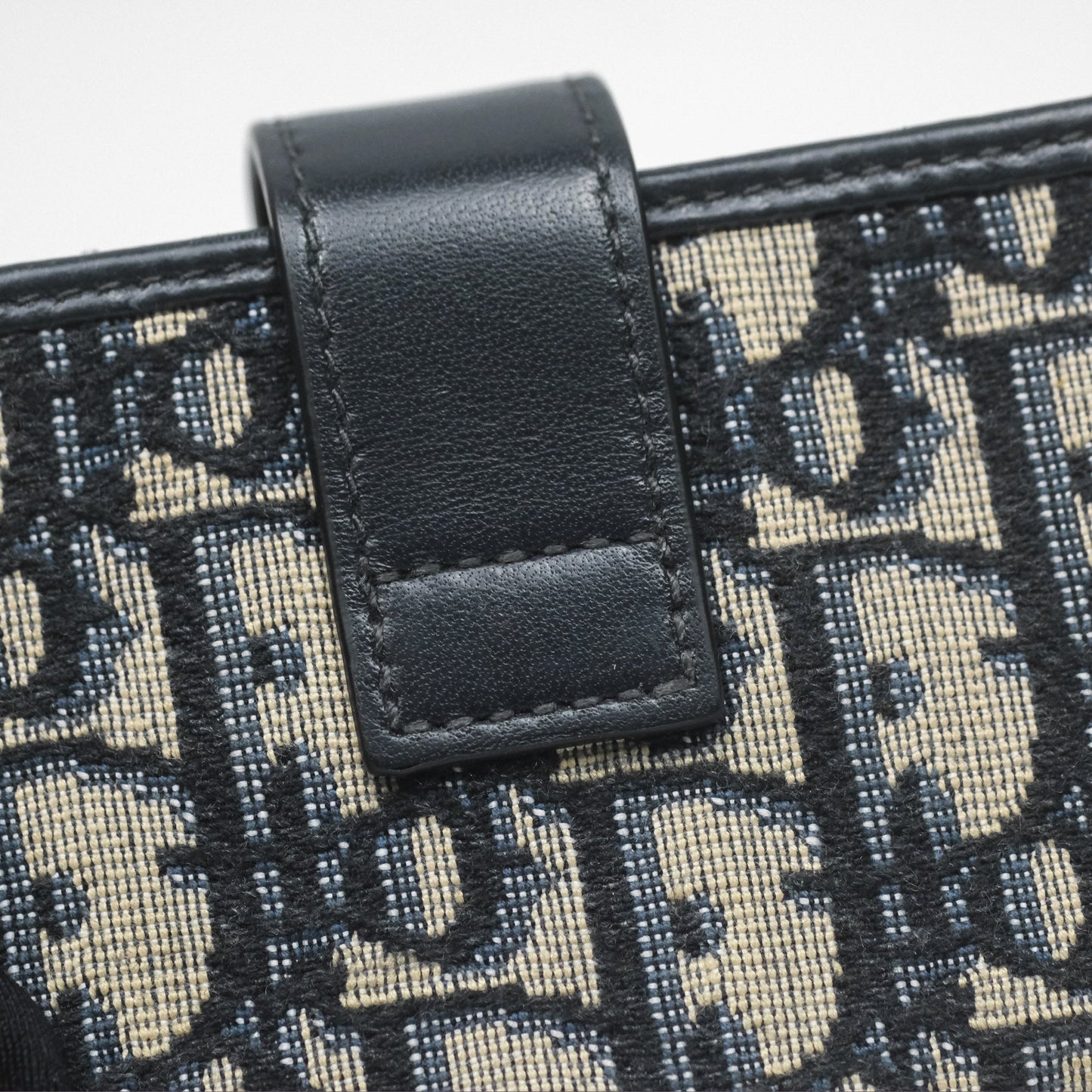 Christian Dior 5-Gusset Card Holder Blue Dior Oblique Jacquard