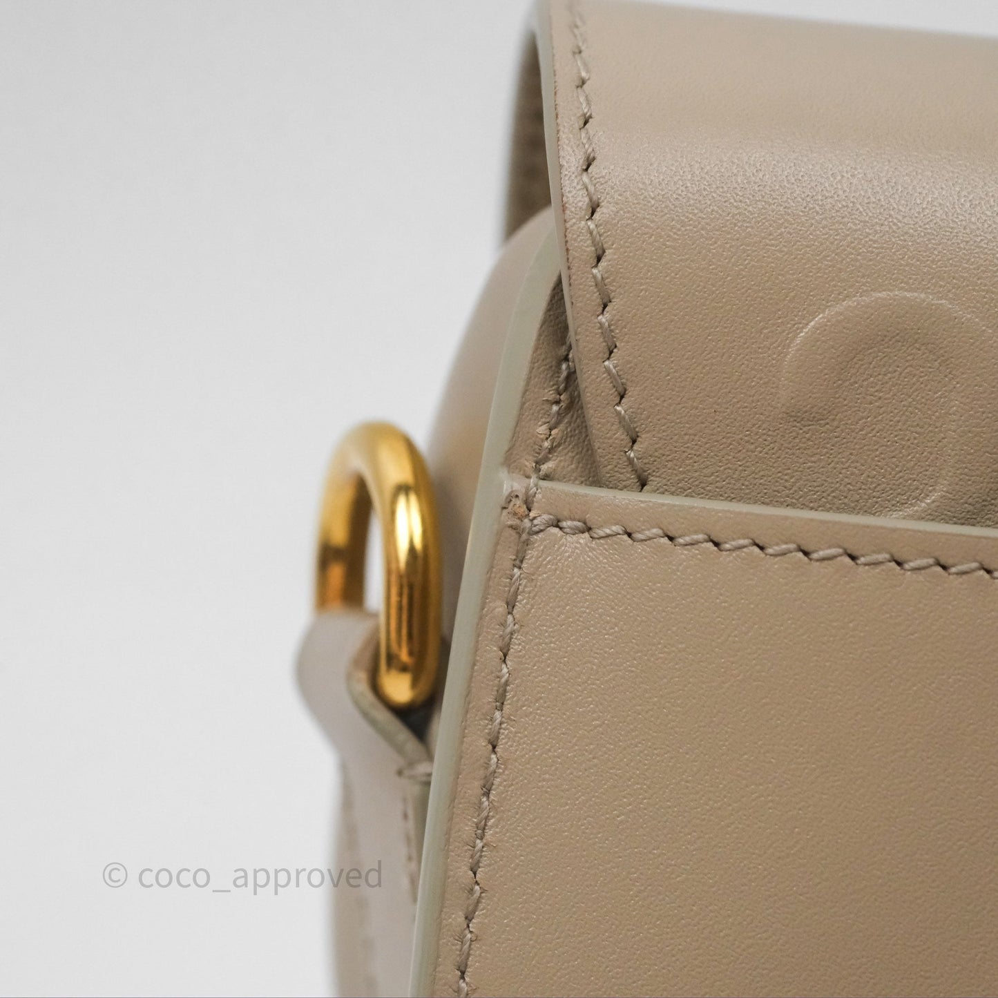 Christian Dior Bobby East-West Bag Calfskin Sand-Colored