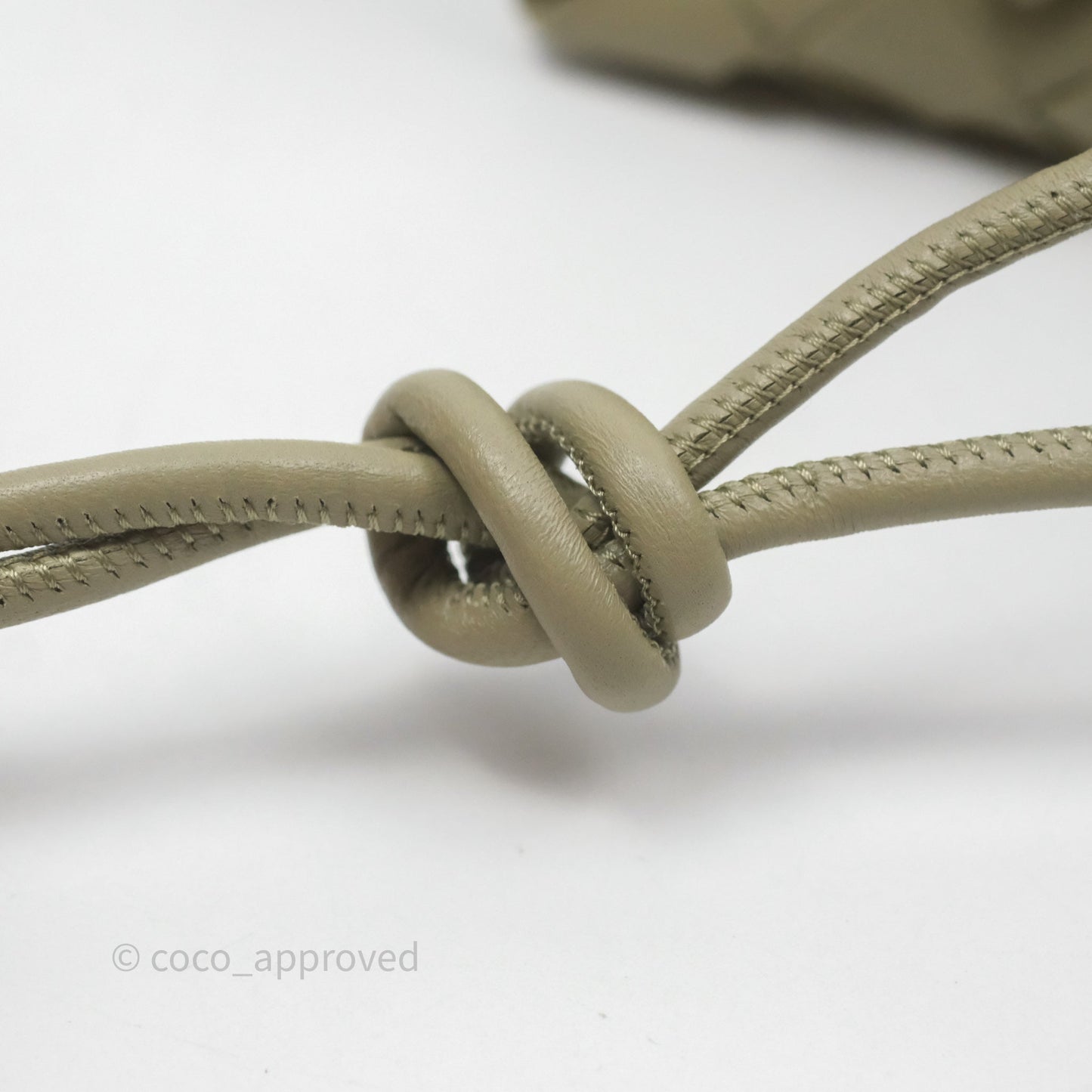 Bottega Veneta Mini Loop Camera Bag Intrecciato Lambskin Travertine