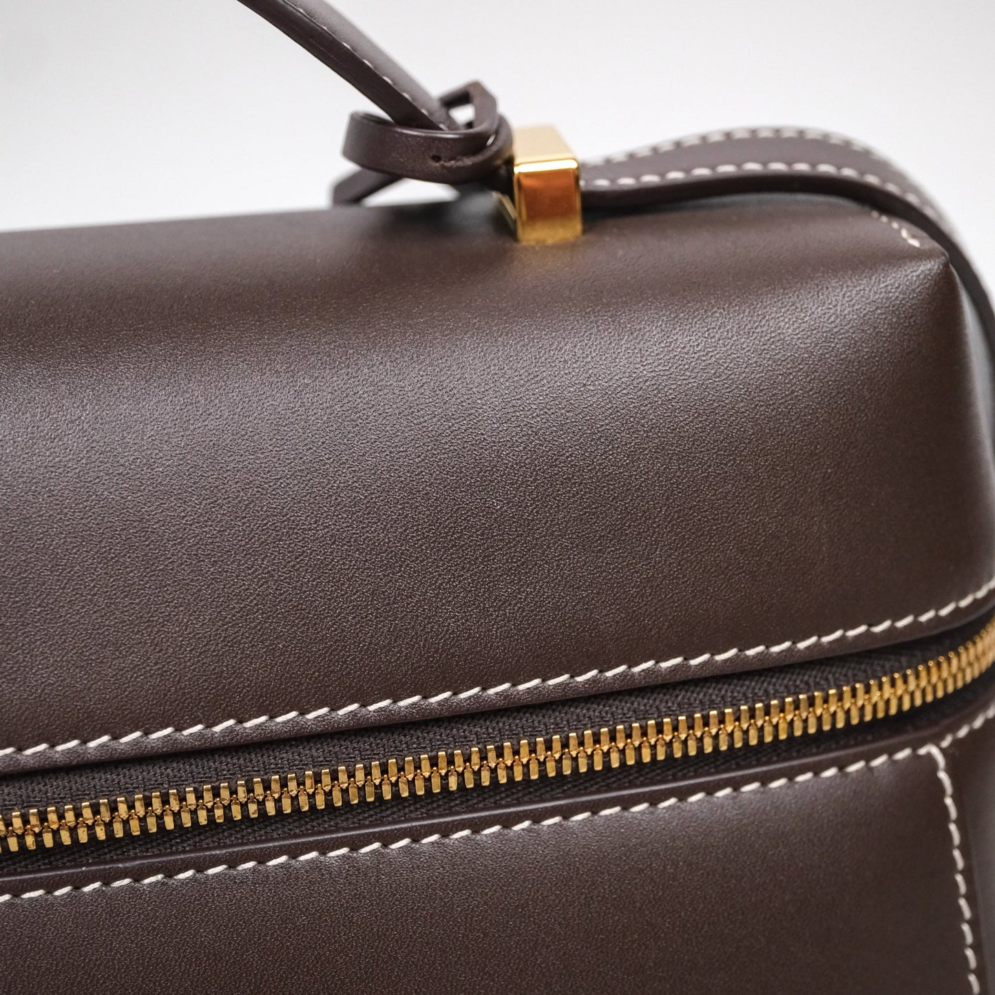 Loro Piana Extra Bag L27 Dark Choco Licorice Smooth Calfskin