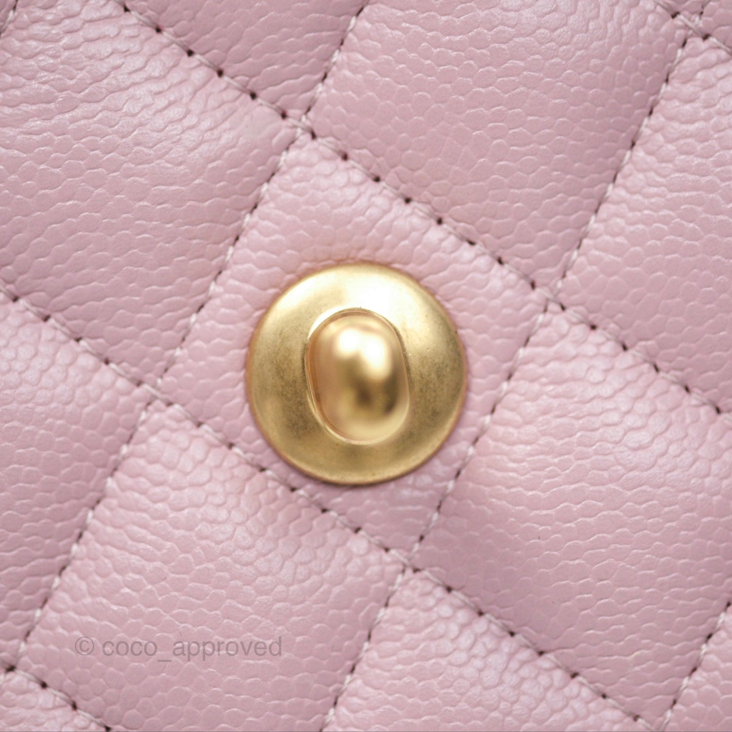 Chanel Heart Adjustable Chain WOC Dusty Pink Caviar Aged Gold Hardware