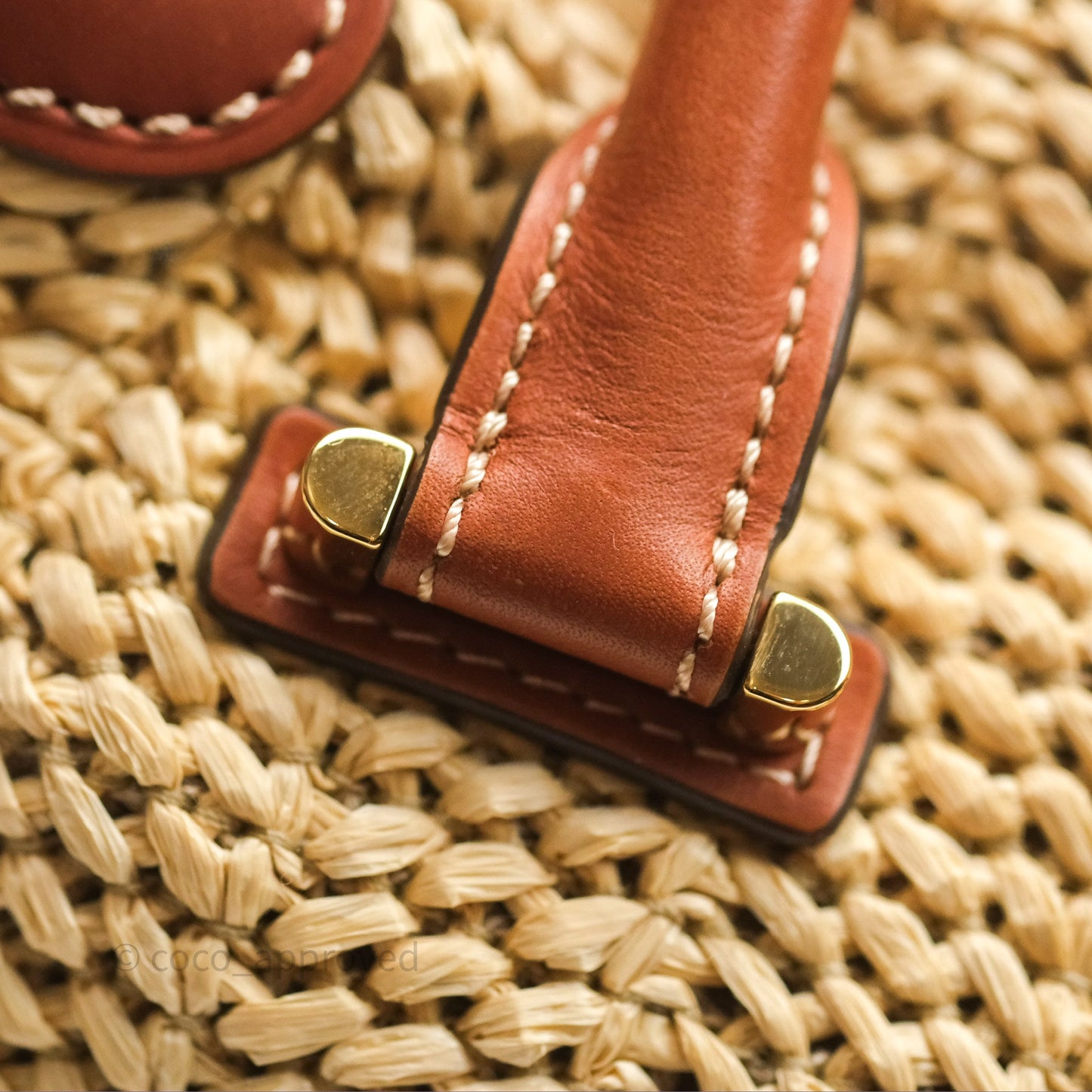 Delvaux Cool Box MM Bohème Raffia Brown