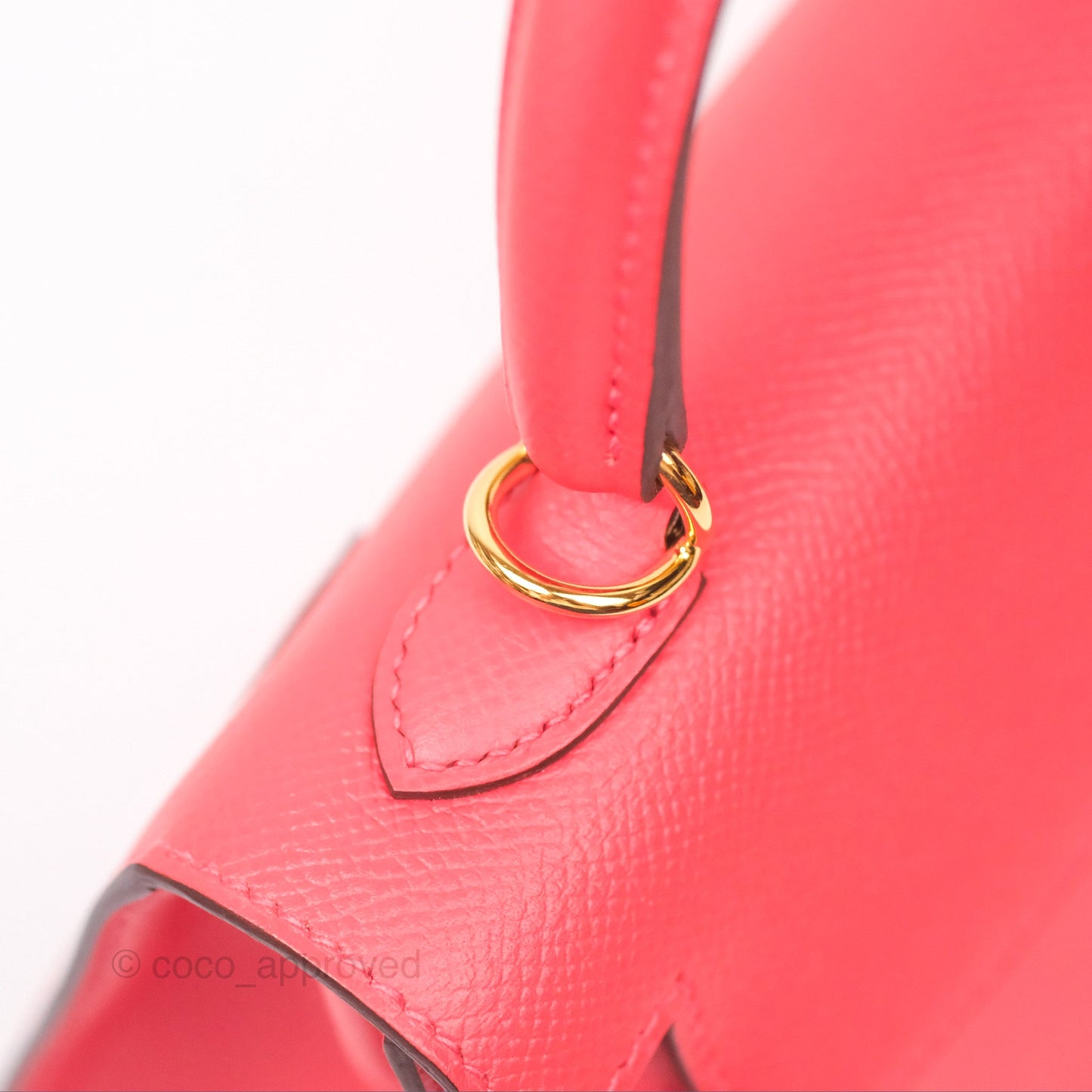 Hermès Kelly 25 Sellier Rose Jaipur Epsom Gold Hardware
