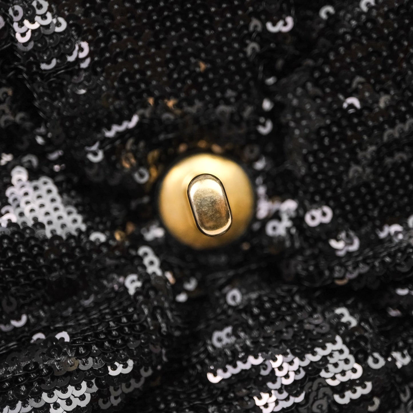 Chanel 19 Small Sequin Black Mixed Hardware