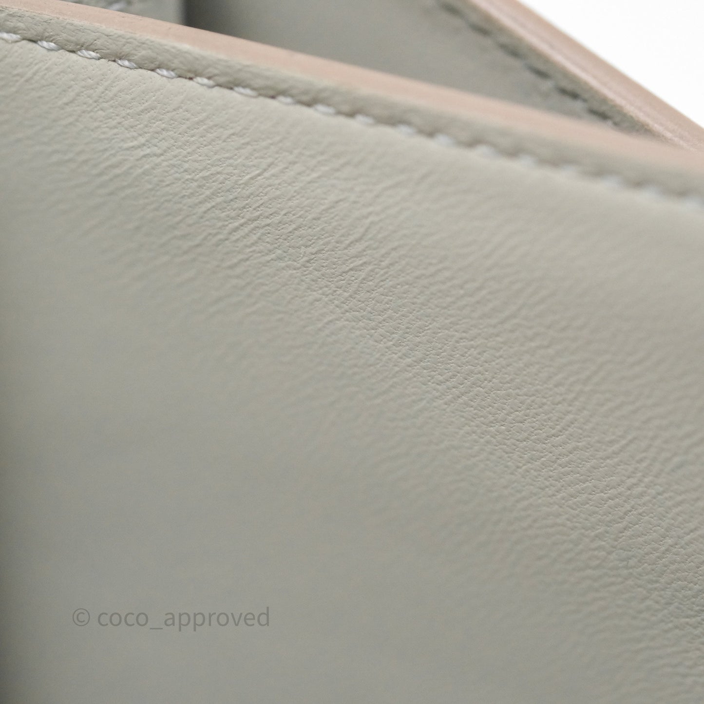 Hermès Constance Mini 18cm Mirror Gris Perle 80 Chevre Mysore Gold Hardware