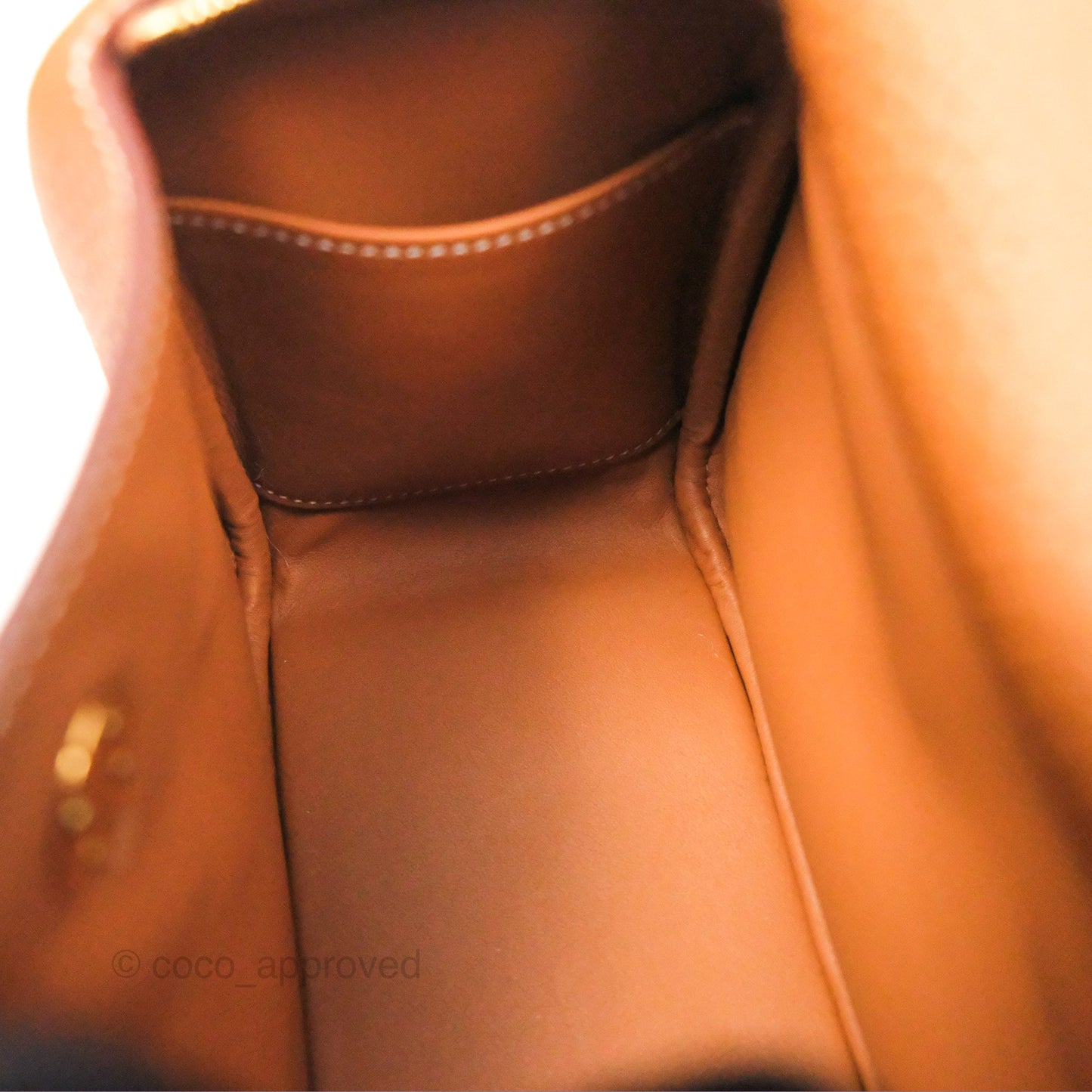 Hermès Mini Lindy 20 Gold Clemence Gold Hardware