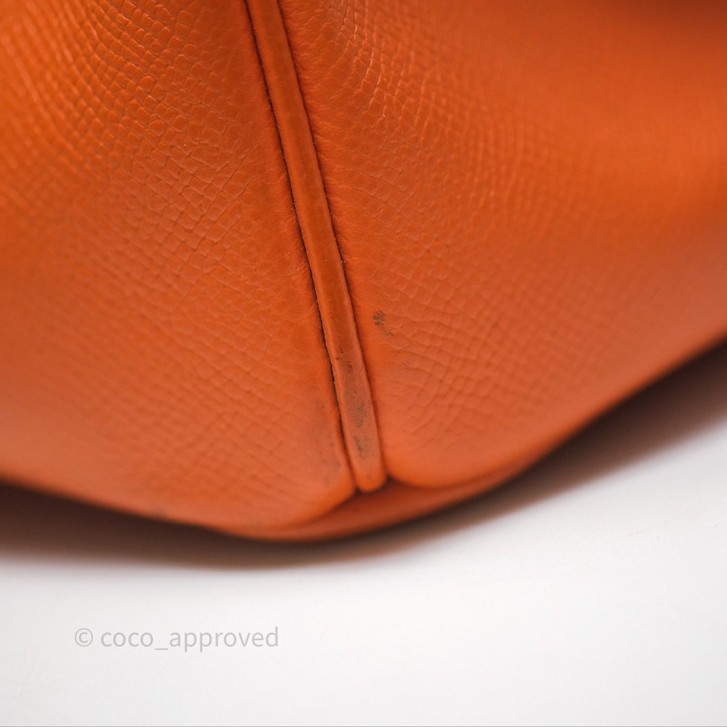 Hermès Birkin 30 Retourne Orange Epsom Palladium Hardware